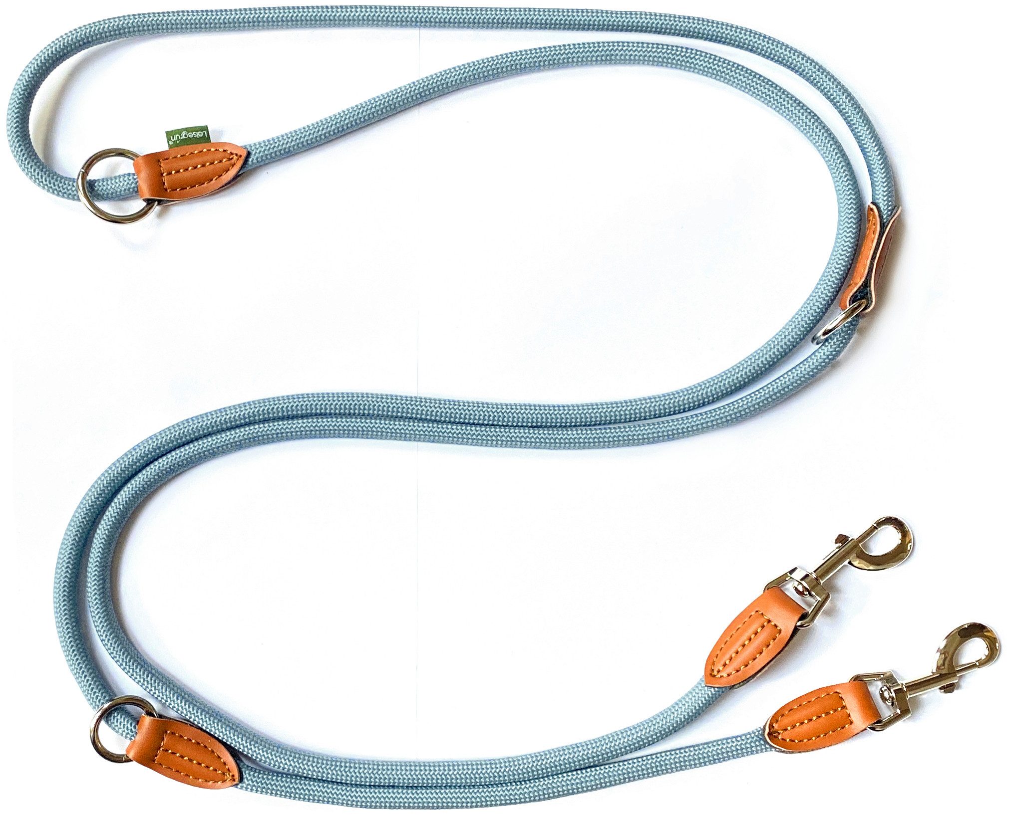 Leisegrün Hundeleine Hundeleine große Hunde Führleine 3m verstellbar mit 2 Karabiner, Nylon