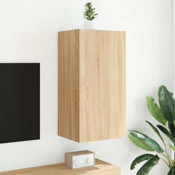 vidaXL TV-Schrank TV-Wandschrank mit LED-Leuchten Sonoma-Eiche 40,5x35x80 cm