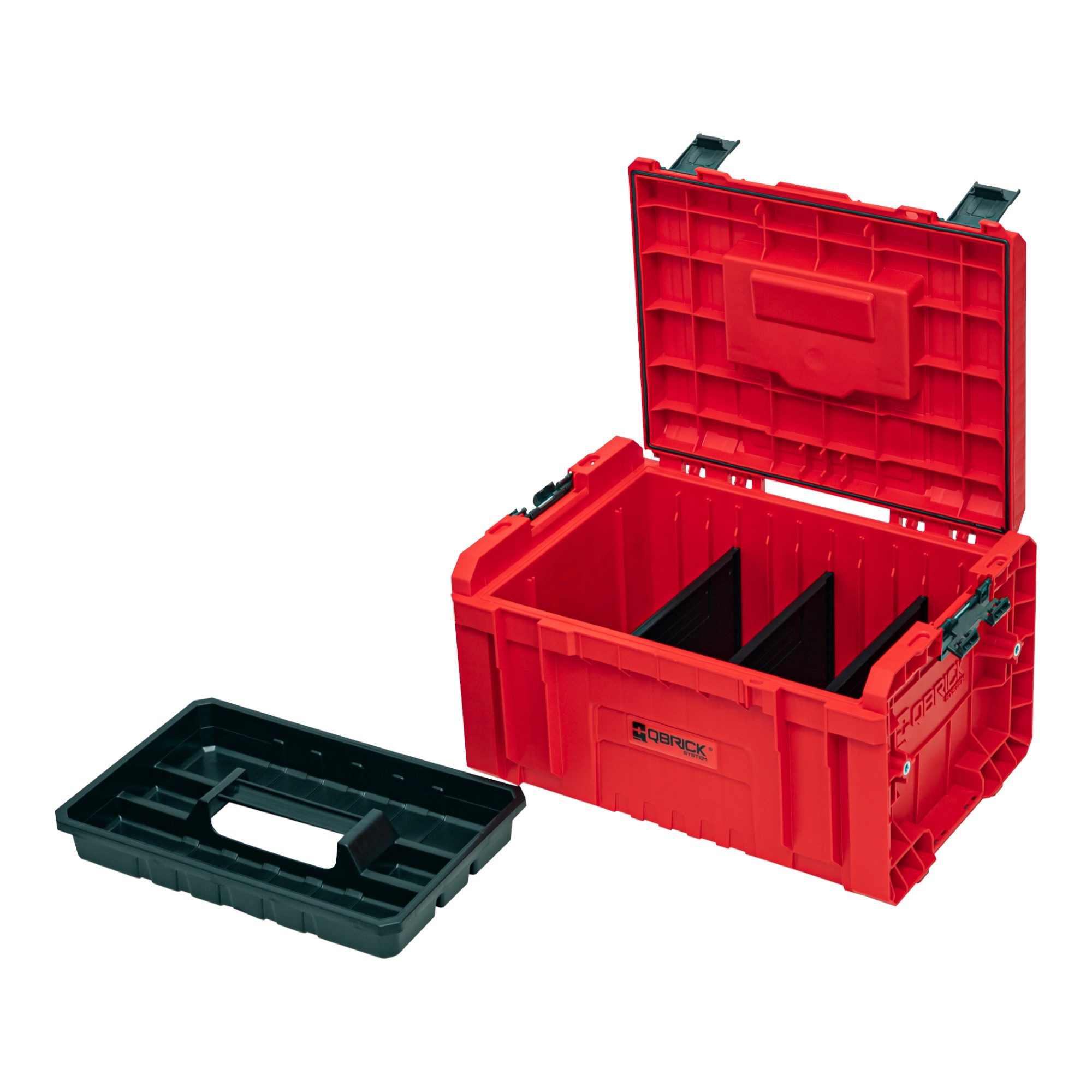 QBRICK System Werkzeugkoffer Qbrick System PRO Toolbox 2.0 RED ULTRA HD Custom 450x260x240mm IP54