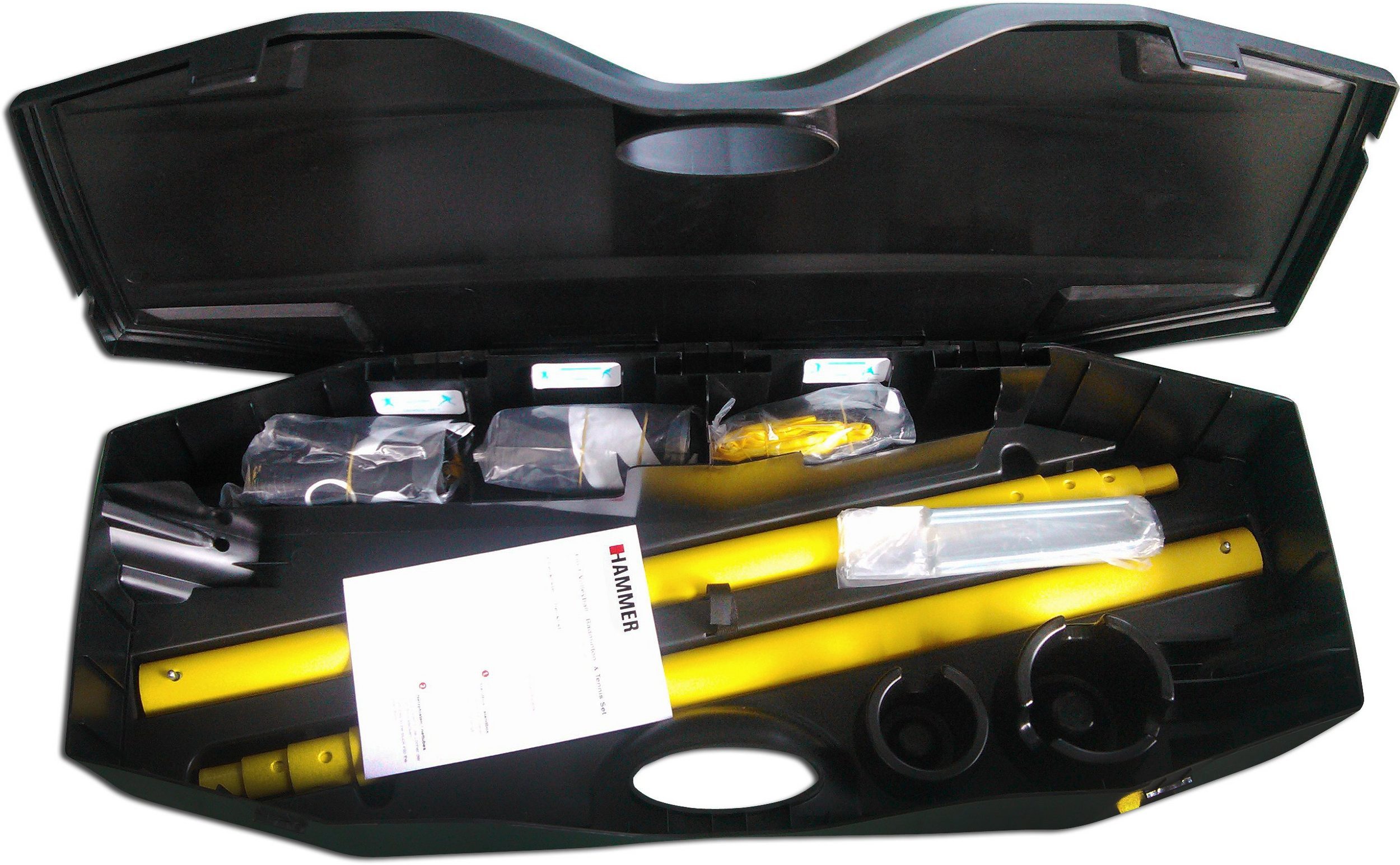 Hammer Volleyballnetz 3 in1 Netz-Set für Badminton, Tennis und Volleyball