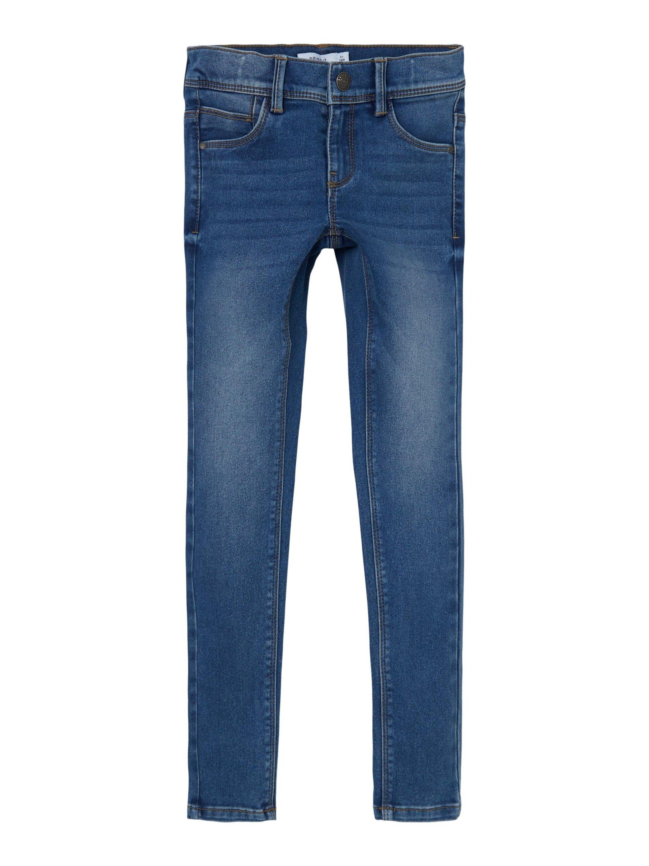 Name It Skinny-fit-Jeans Plain/ohne blue Details Detail, (1-tlg) medium denim Weiteres Polly