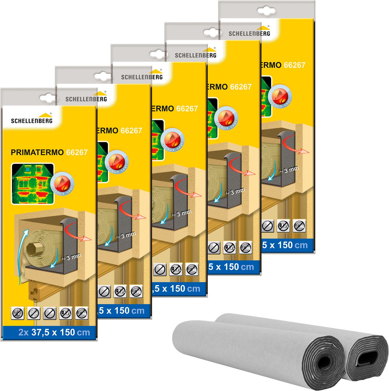 SCHELLENBERG Rollladenkastendämmung energiespar Isolierung für Rollladen, günstig online kaufen