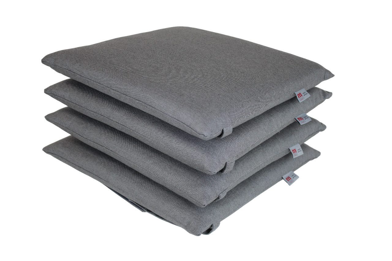 Sitzkissen Breite 45cm x Sitztiefe 42cm, Panama Stone, 4er Set