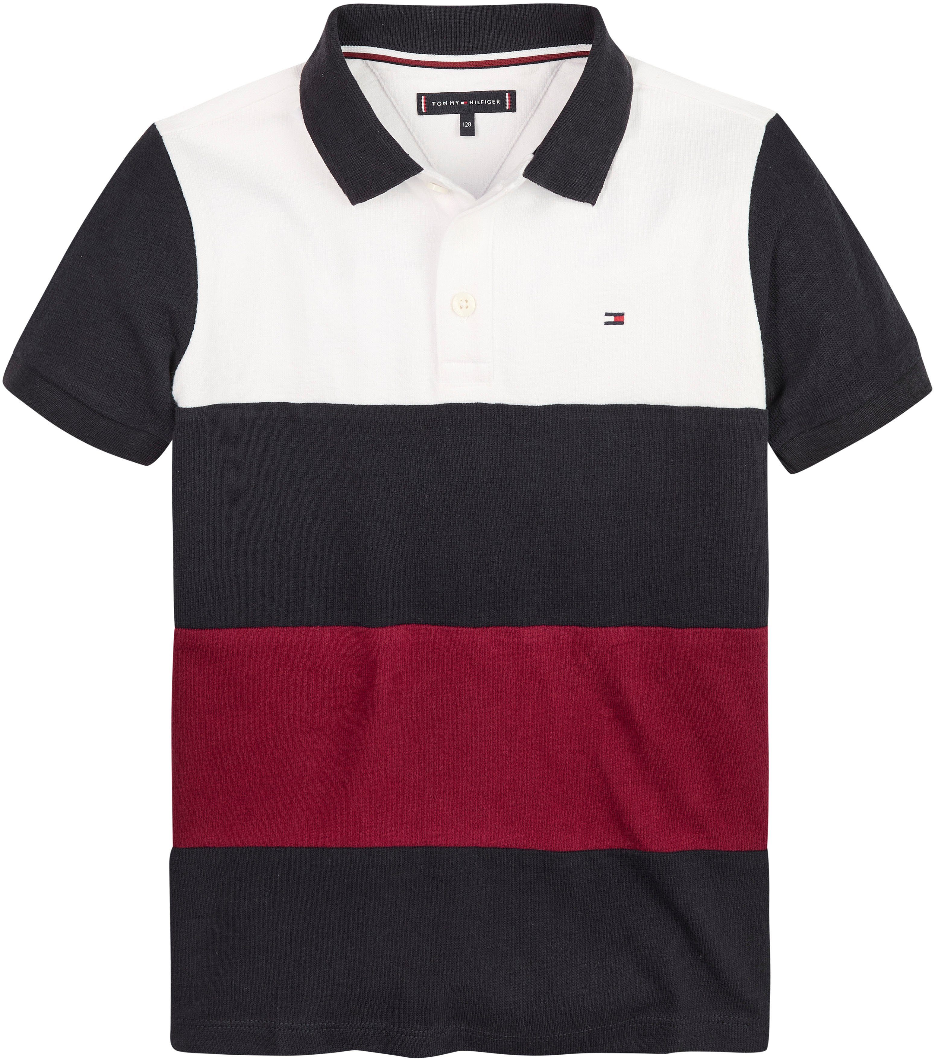 STRIPE in Farben CLRBLOCK Hilfiger Streifen den POLO S/S mit typischen Poloshirt Hilfiger GLOBAL Tommy