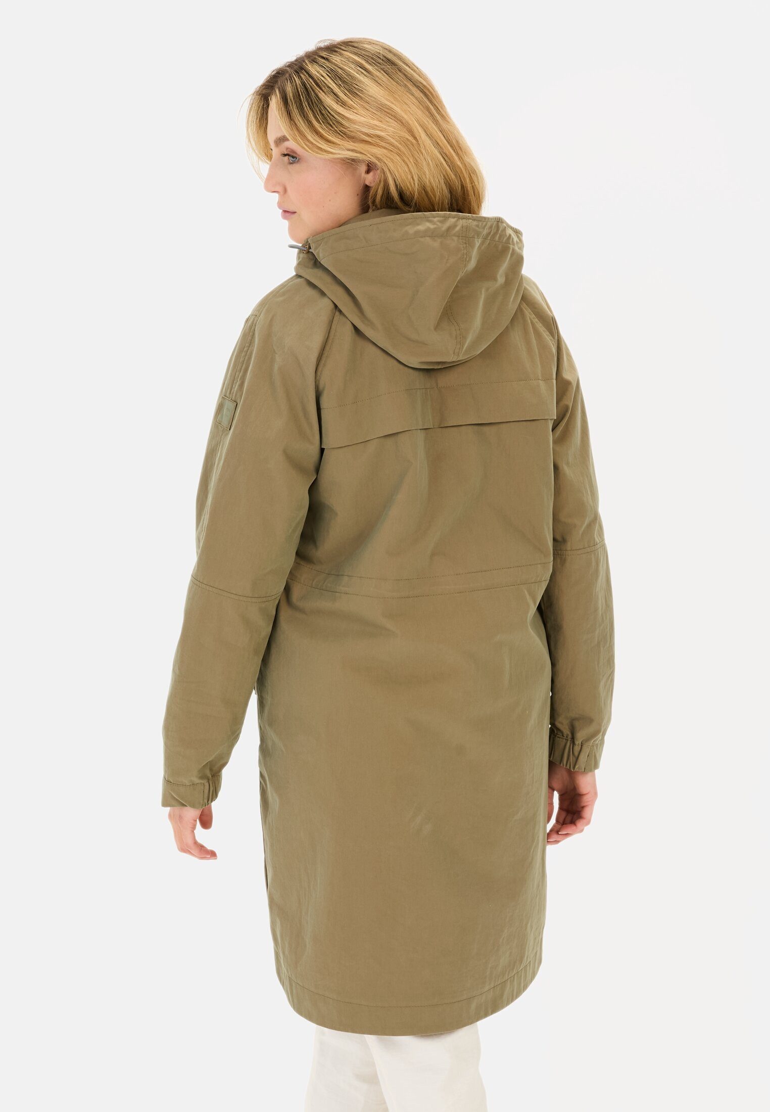camel active Parka mit verstellbarer Taille Langarm Kapuze (1-St) günstig online kaufen