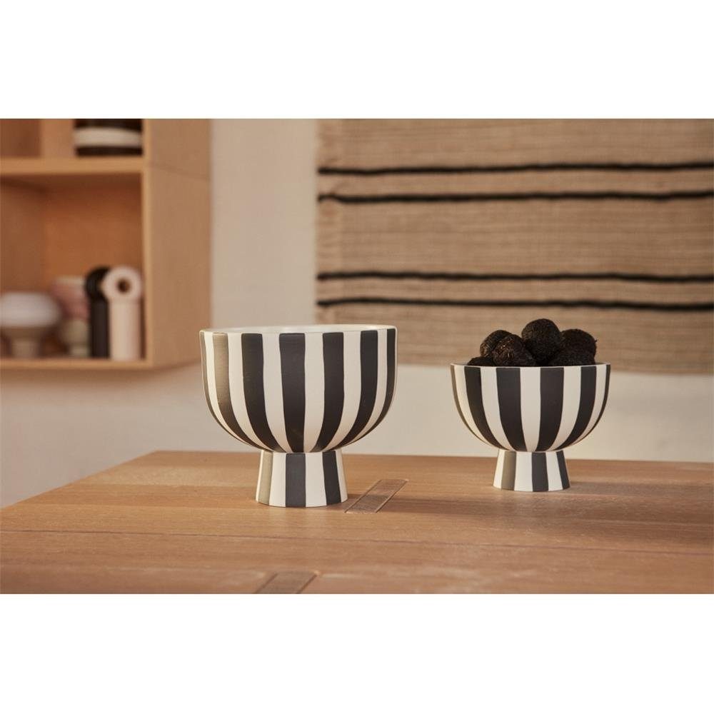 OYOY Dekoschale Toppu Mini Bowl White / Black, Schale 12,6 x 10 cm Keramik günstig online kaufen