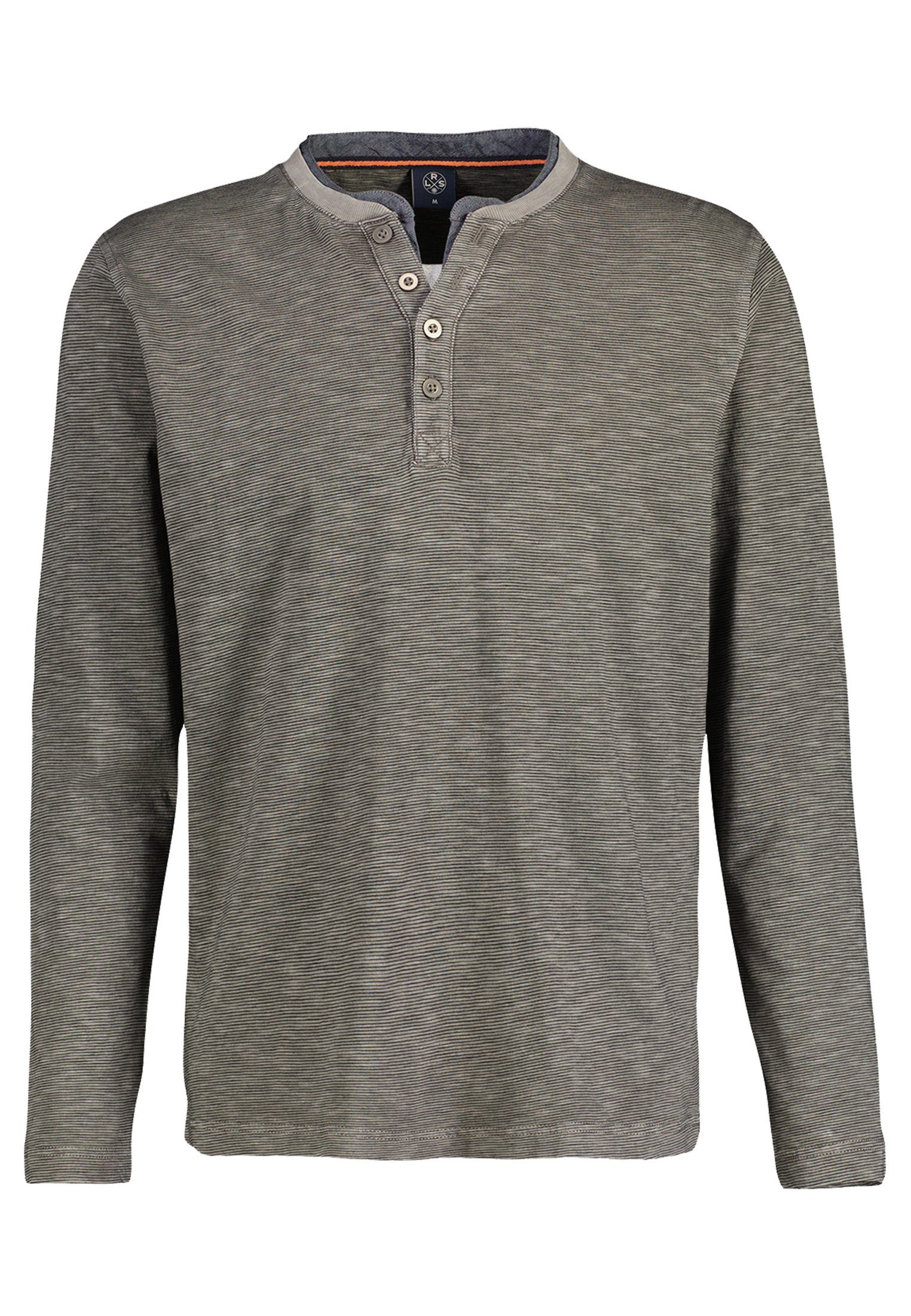 GREY mit Serafinoshirt LERROS SMOKY Sweatshirt LERROS Fineliner-Streifen