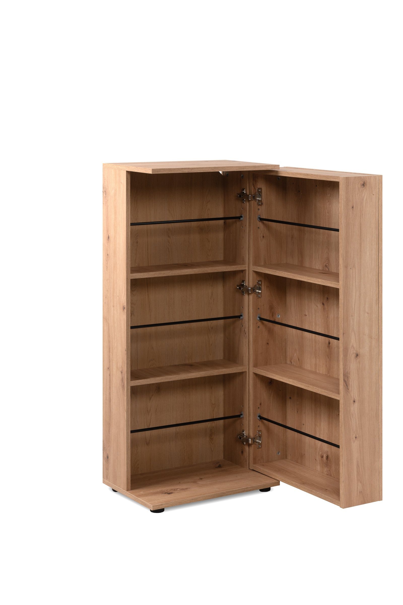 Finori Schuhschrank in Dekor Artisan Oak - 50x105x34cm (BxHxT)