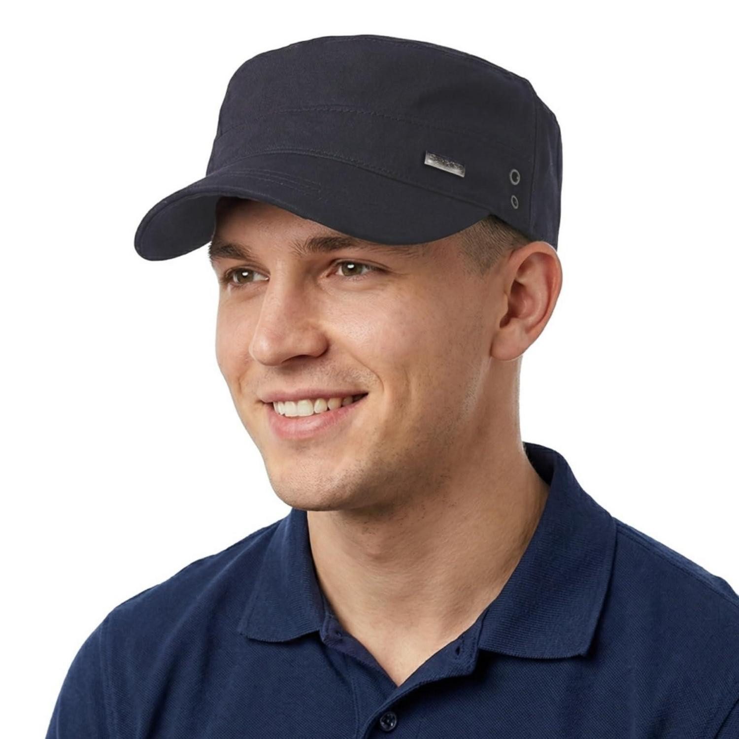 LuxusKollektion Army Cap Militärmütze Herren Army Cap Baumwolle Verstellbar 56-60 Grau