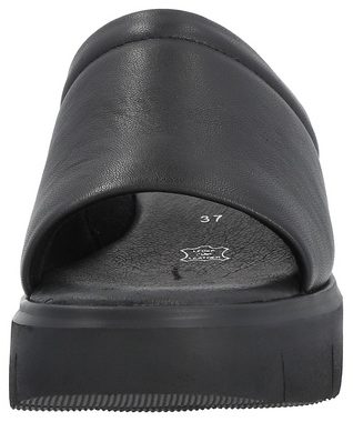 Rieker EVOLUTION Pantolette, Plateau, Sommerschuh, Schlappen mit gepolstertem Schaftrand