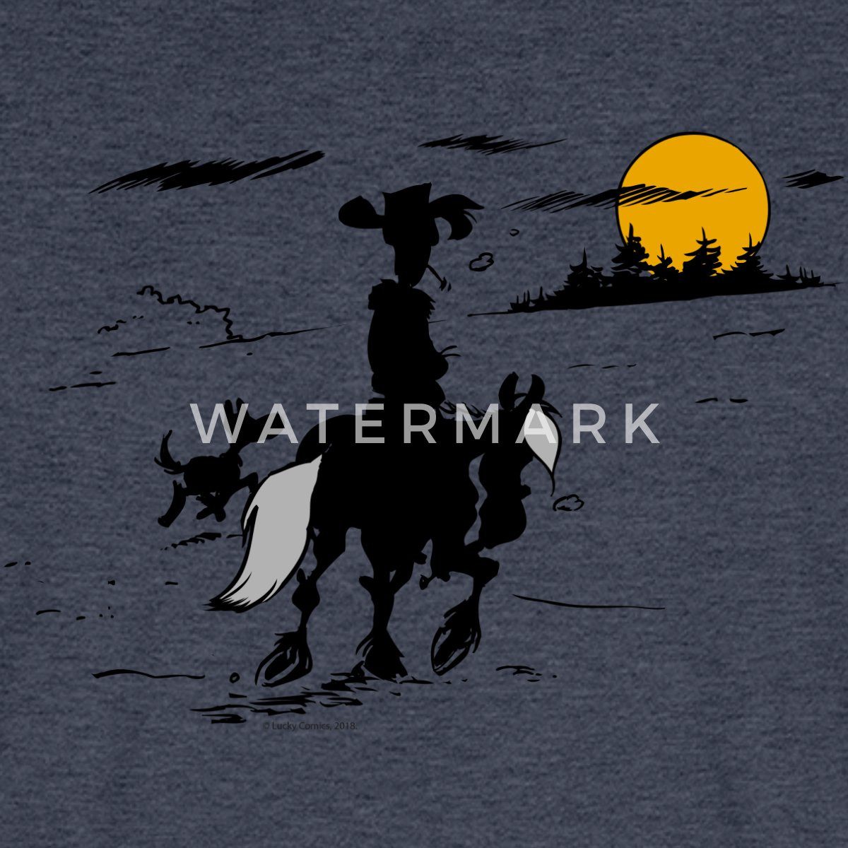 Spreadshirt T-Shirt Lucky Luke mit Jolly günstig online kaufen