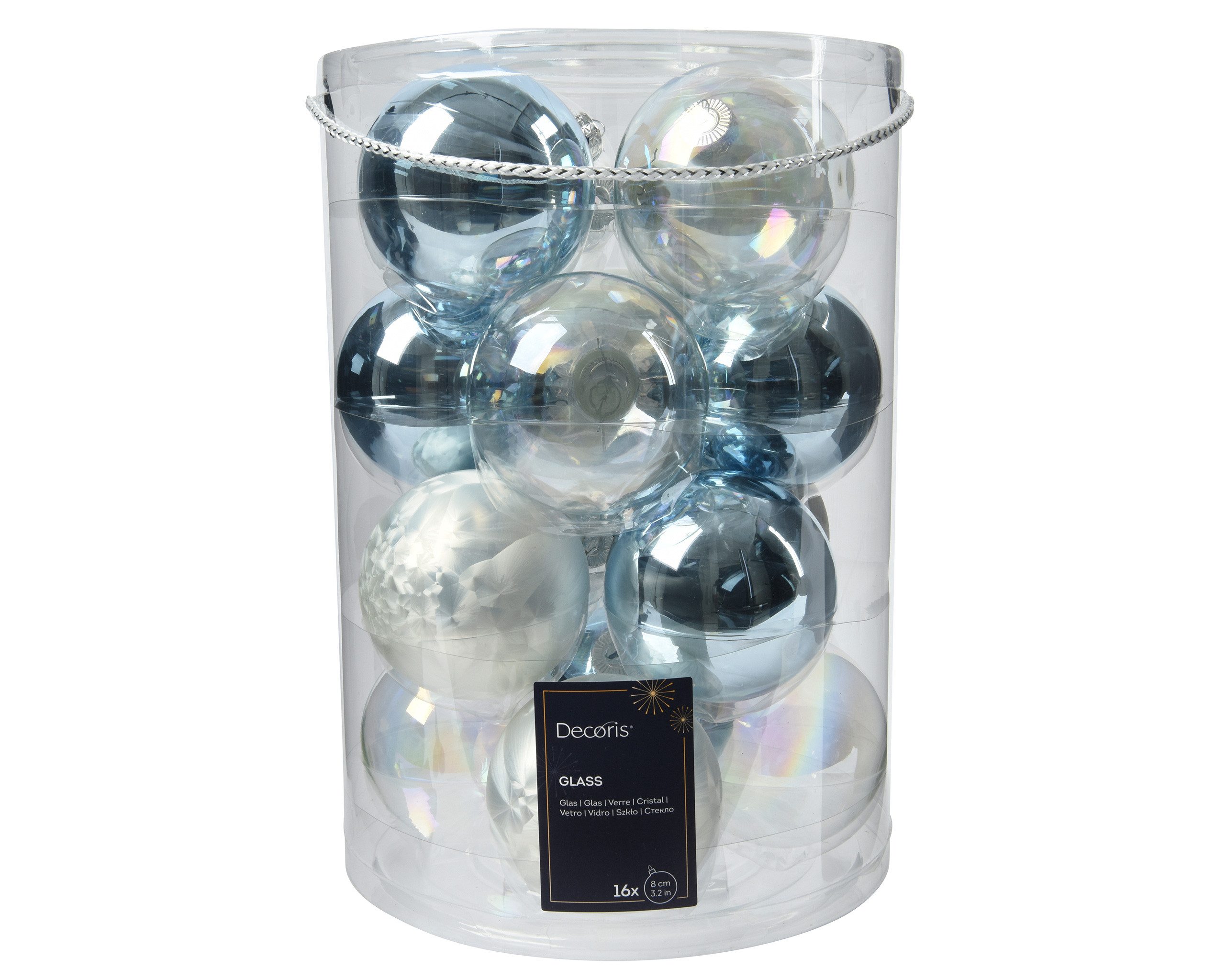 Kaemingk Weihnachtsbaumkugel, Weihnachtskugeln Glas 8cm 16 günstig online kaufen