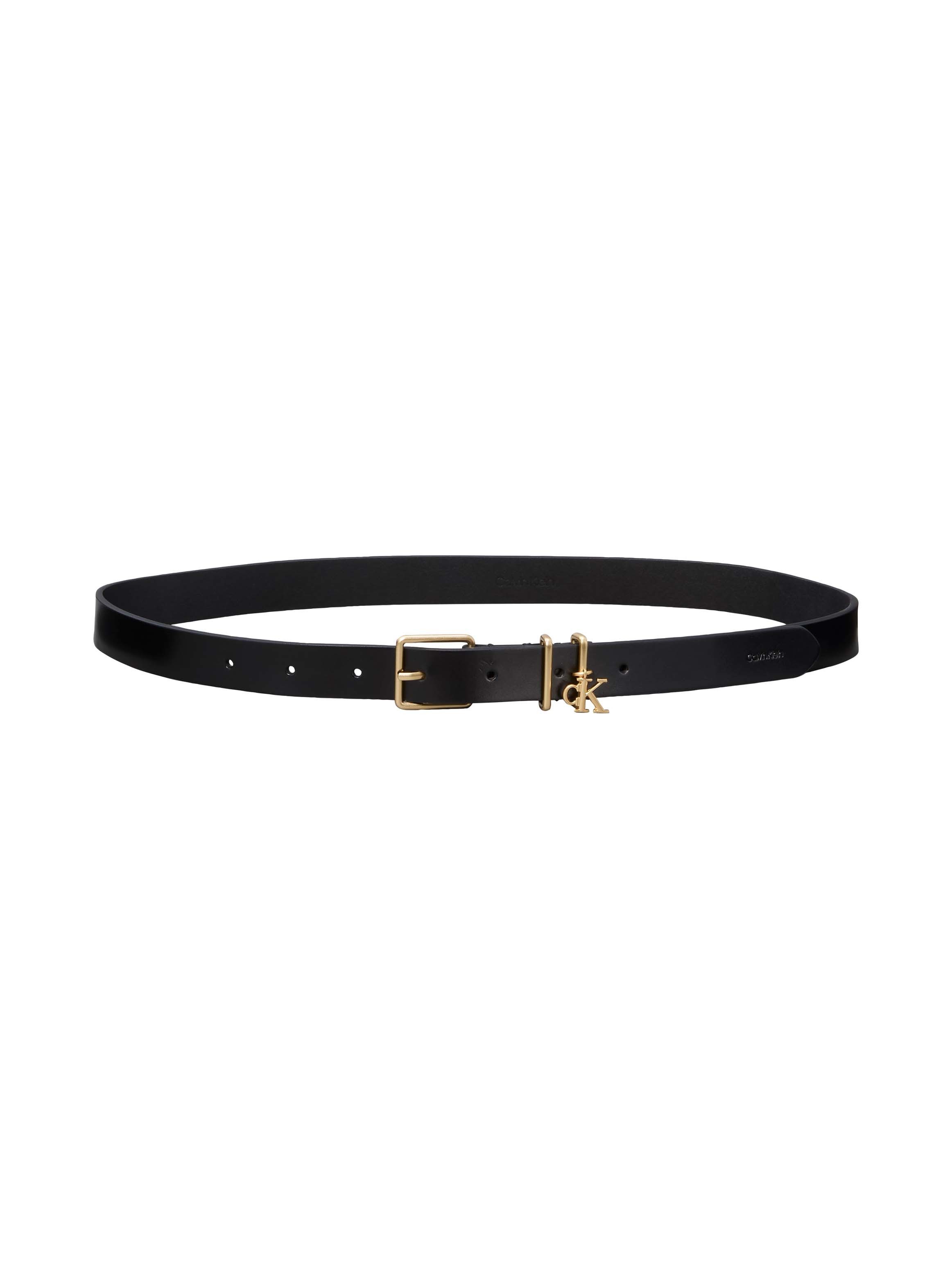 Calvin Klein Ledergürtel MONOGRAM CHARM KEEPER BELT 25MM Regular fit mit Anhänger