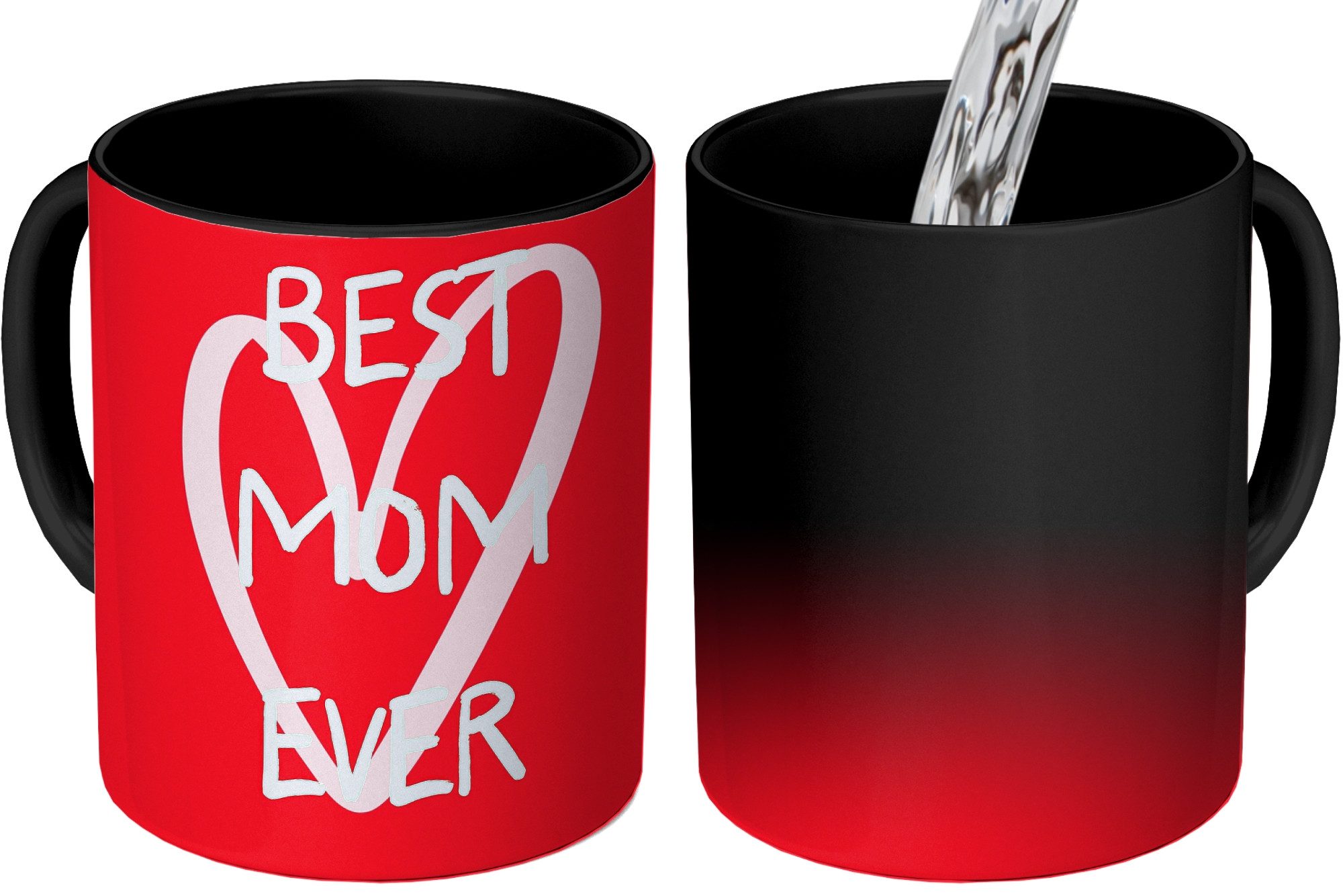 Tasse Mutter - Zitat - Herz - Rot