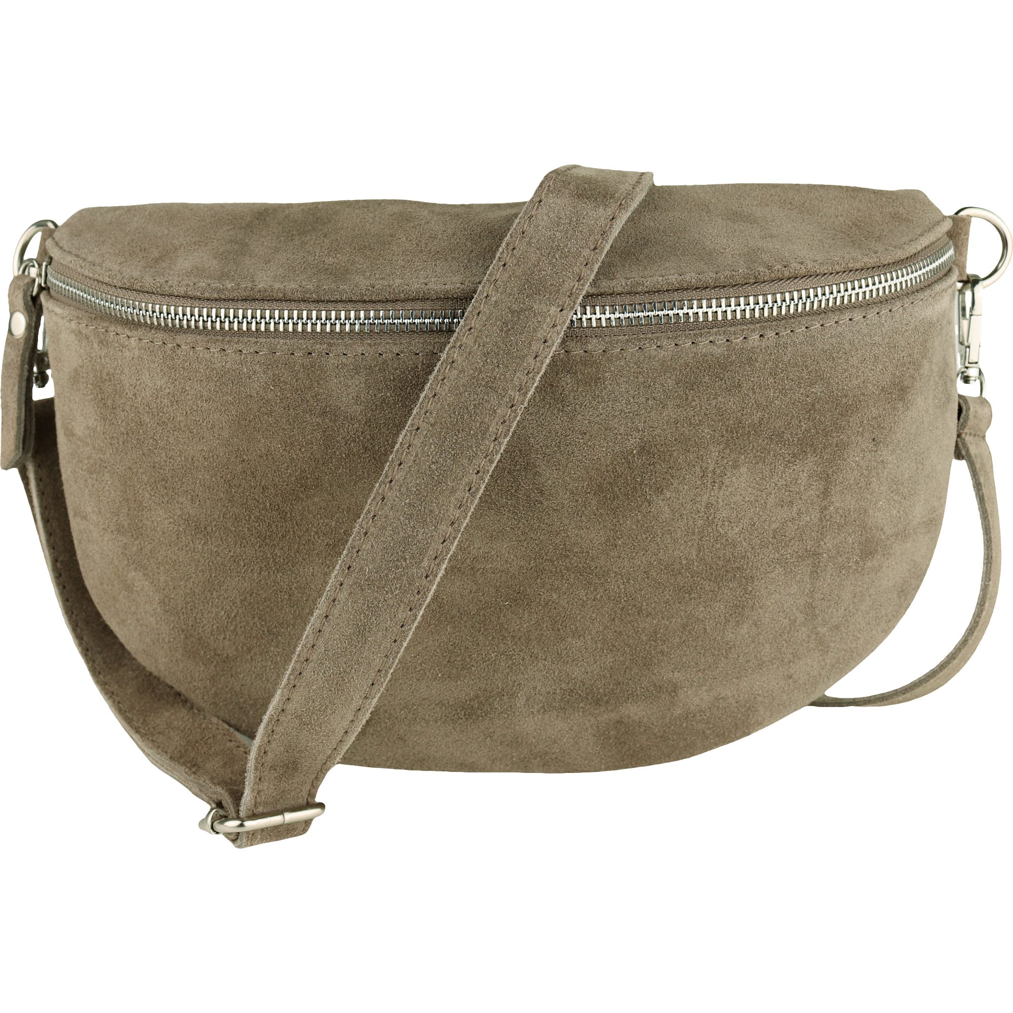 MIRROSI Bauchtasche Damen, Veloursleder, Made in Italy,Umhängetasche, Brust günstig online kaufen