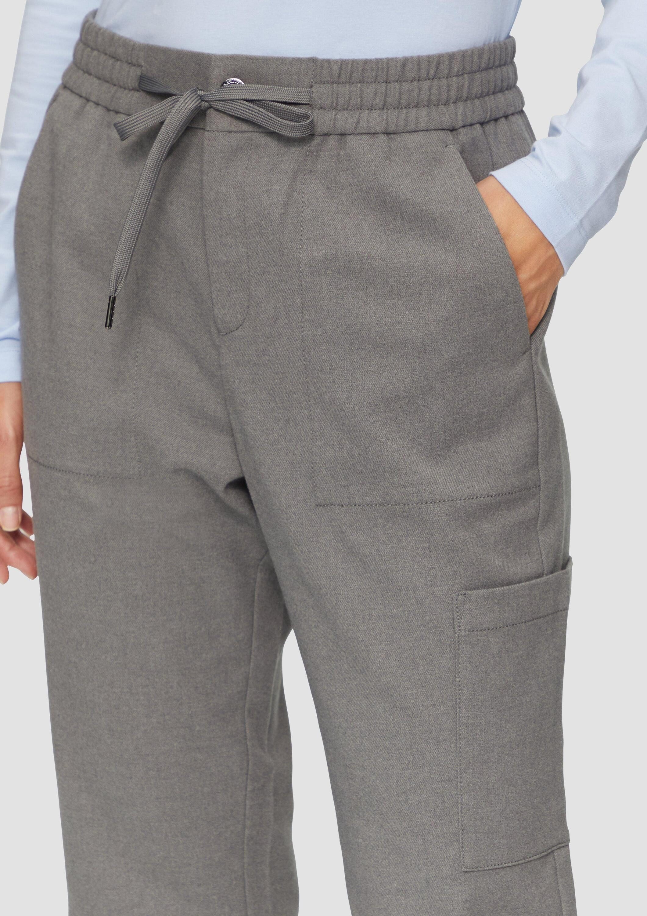 s.Oliver Chinos Hose Weiche Relaxed-Jogpants mit Tapered Leg