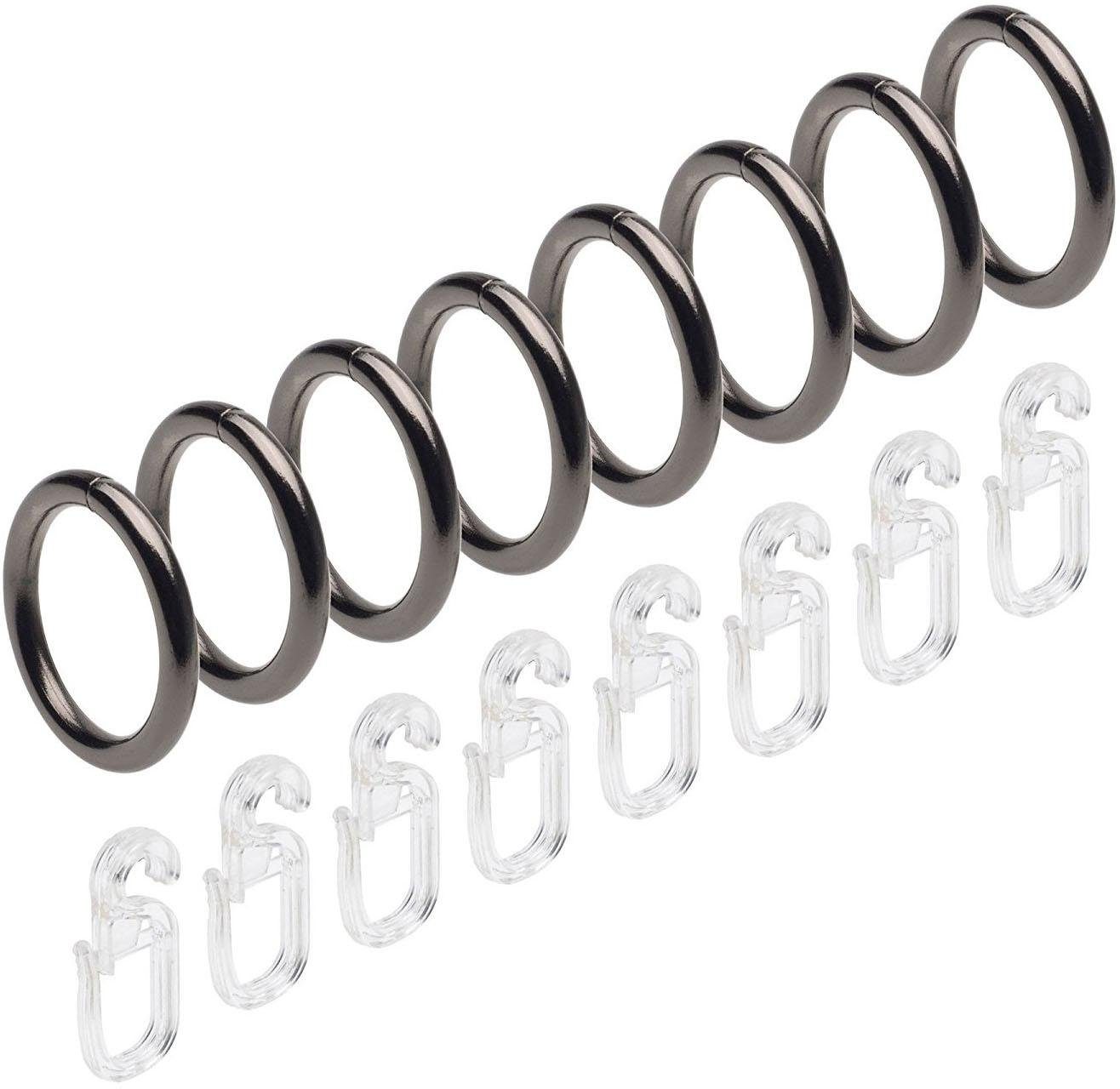Liedeco Gardinenring, Gardinenstangen, (Set, 8-St., mit günstig online kaufen