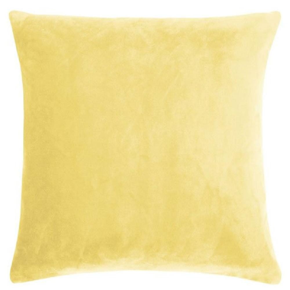 PAD Kissenhülle Kissenhülle Samt Smooth Gelb günstig online kaufen