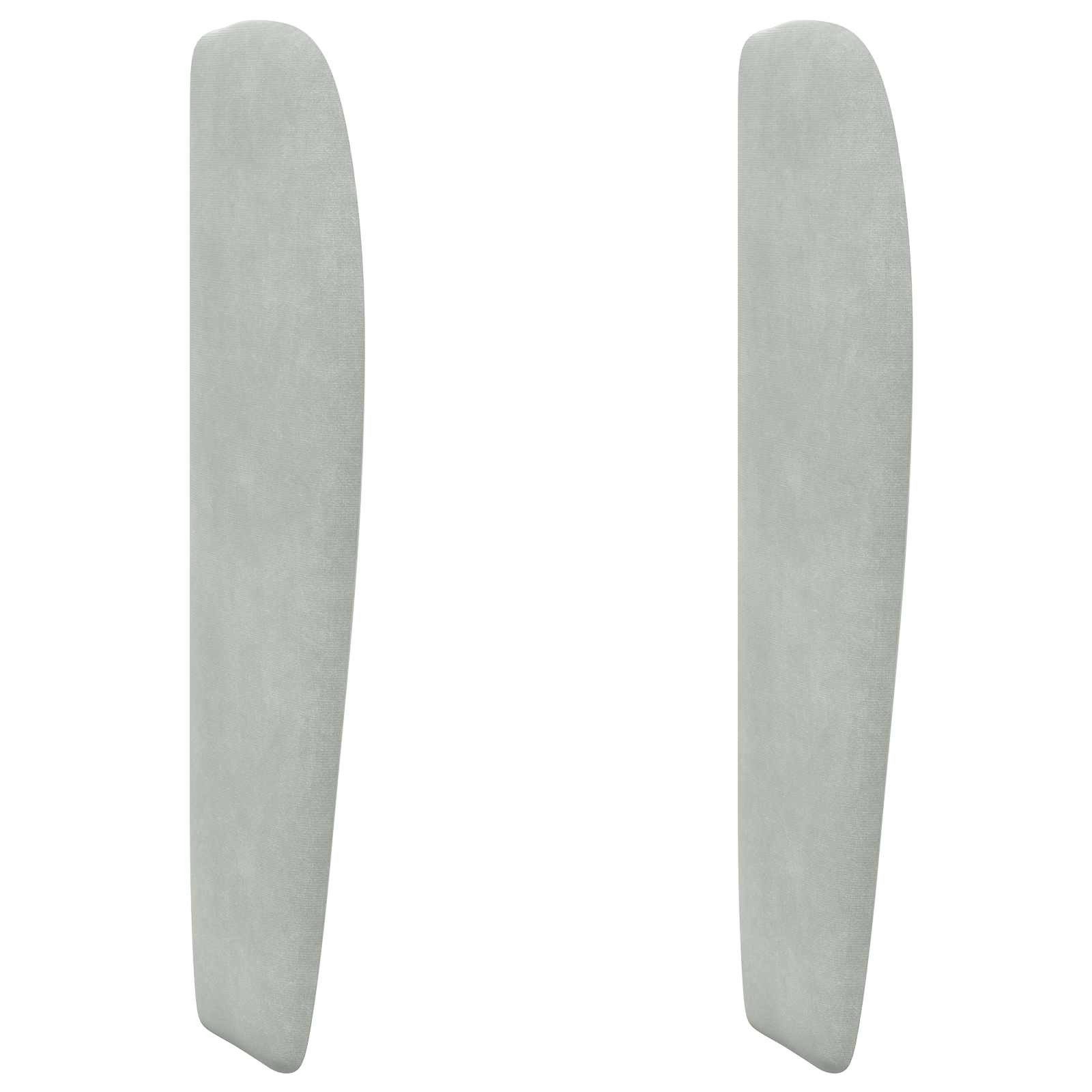vidaXL Betthimmel Kopfteil Ohr Hellgrau 80 x 23 x 6 cm Samt (1-tlg)