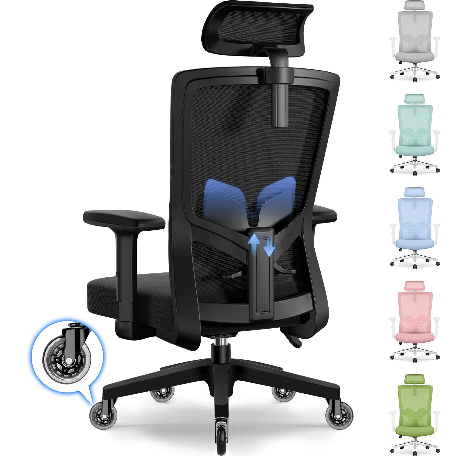 Adormii Bürostuhl Ergonomischer Bürostuhl, Schreibtischstuhl Chefsessel günstig online kaufen