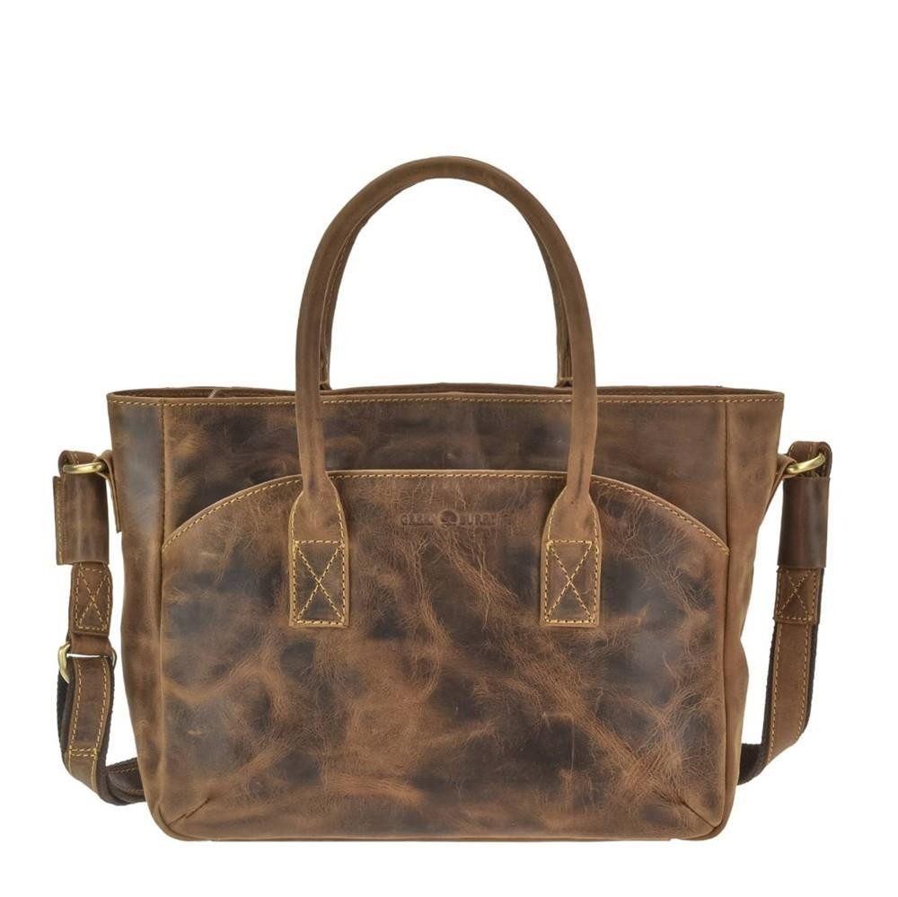 Umhängetasche "Vintage" Umhängetasche Leder 36x23cm antikbraun