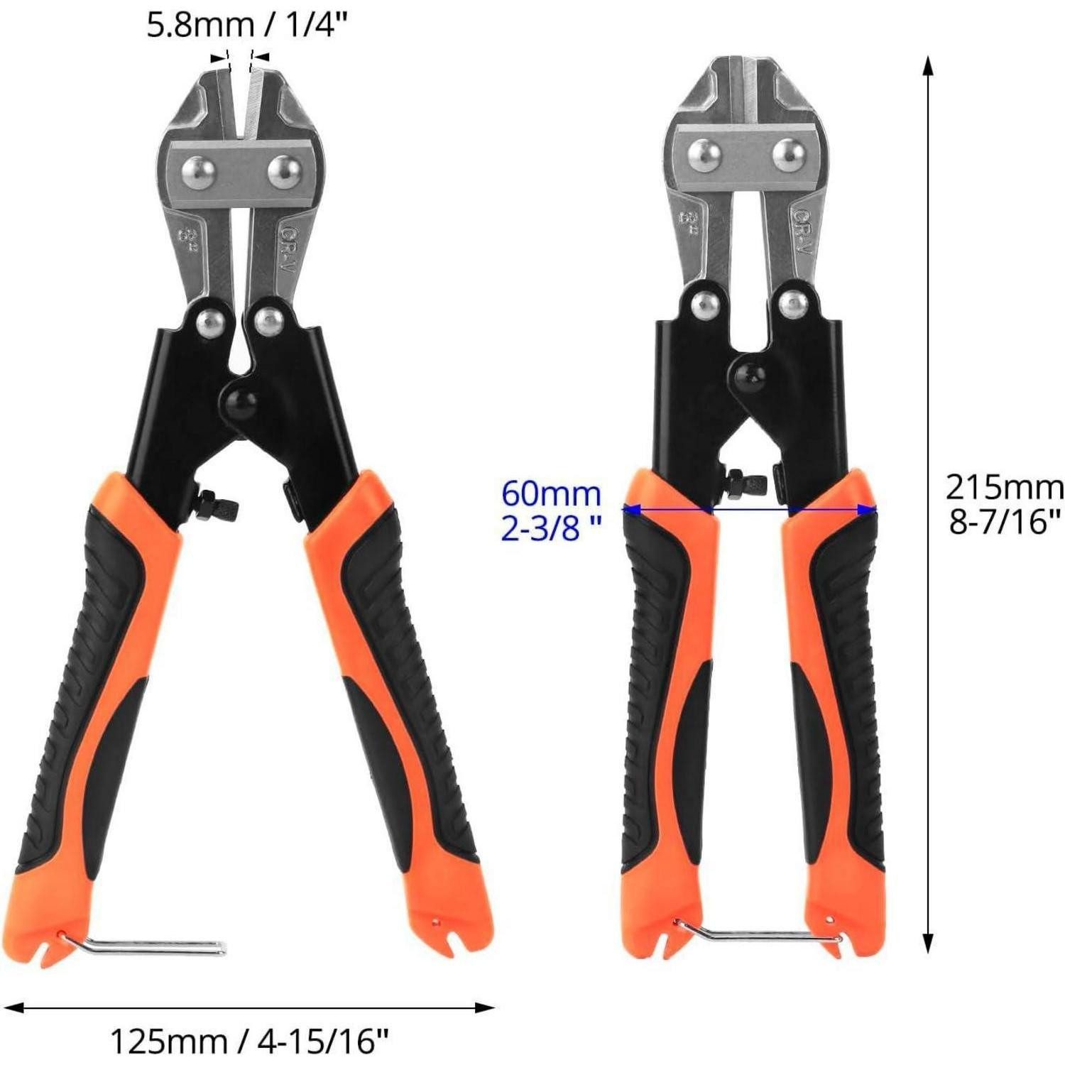 LuxusKollektion Bolzenschneider Bolzenschneider 220 mm Cr-V kompakt rutschfester Griff