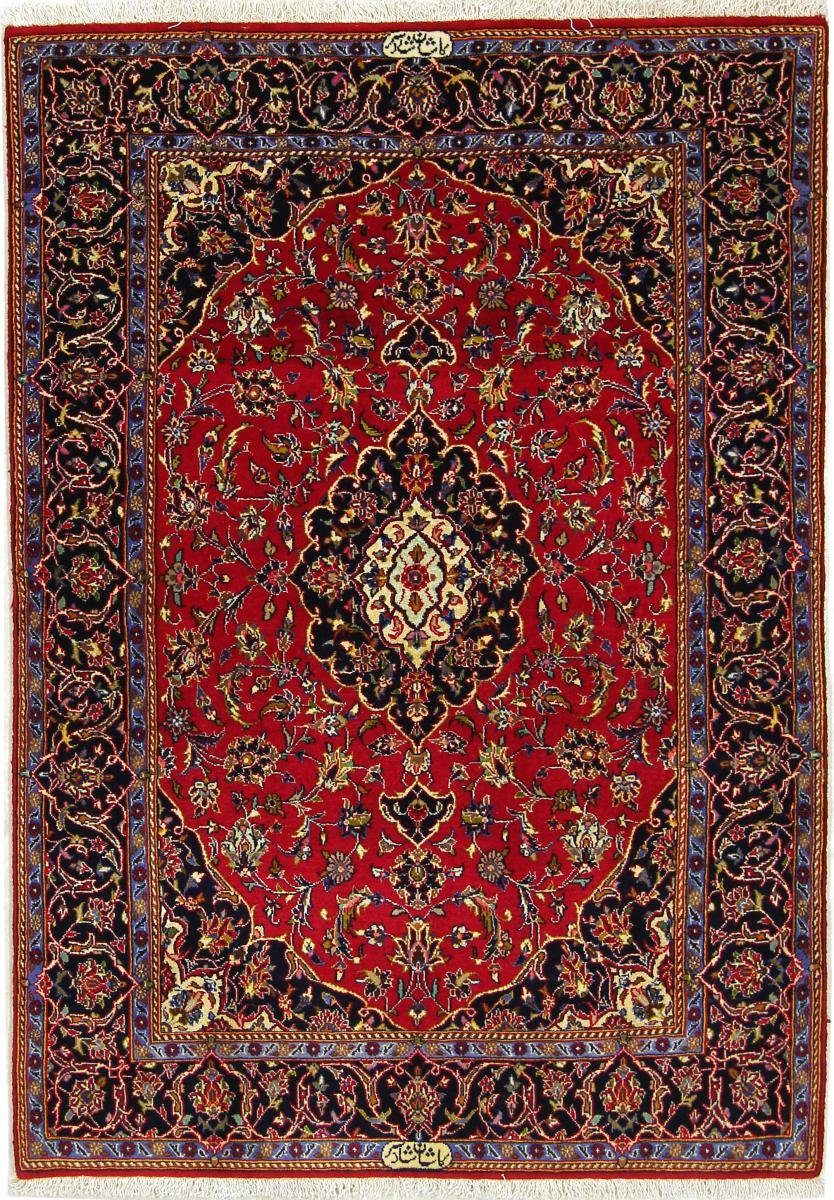 Orientteppich Keshan Shadsar 117x176 Handgeknüpfter Orientteppich / Perserteppich, Nain Trading, rechteckig, Höhe: 12 mm