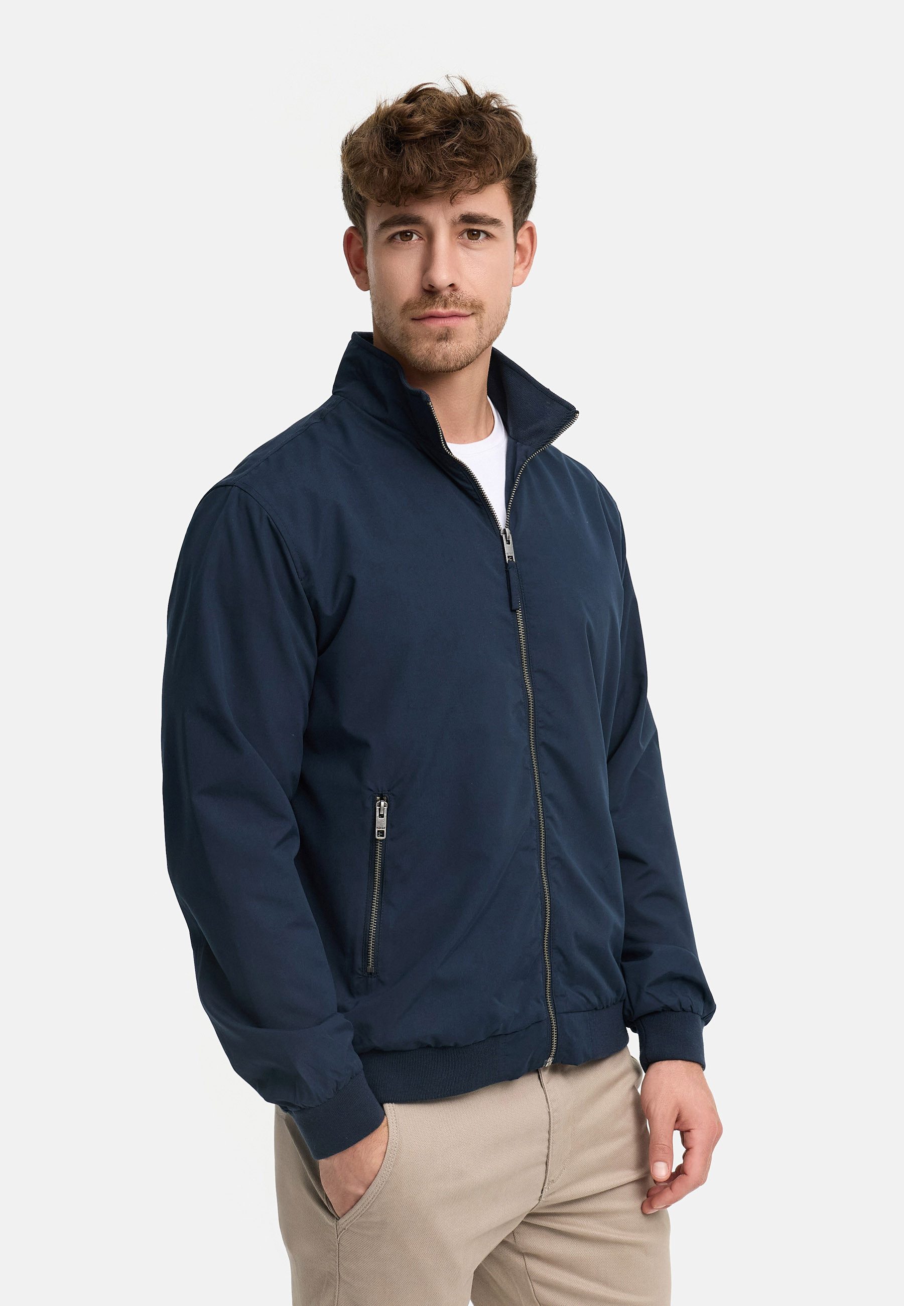 Indicode Blouson Herren INCatall Übergangsjacke Herrenjacke mit Stehkragen und Reißverschluss