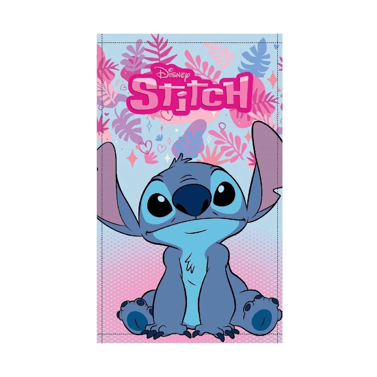 Disney Badetücher Disney Lilo und Stitch Pink Paradise Handtuch, Baumwolle (1-St)