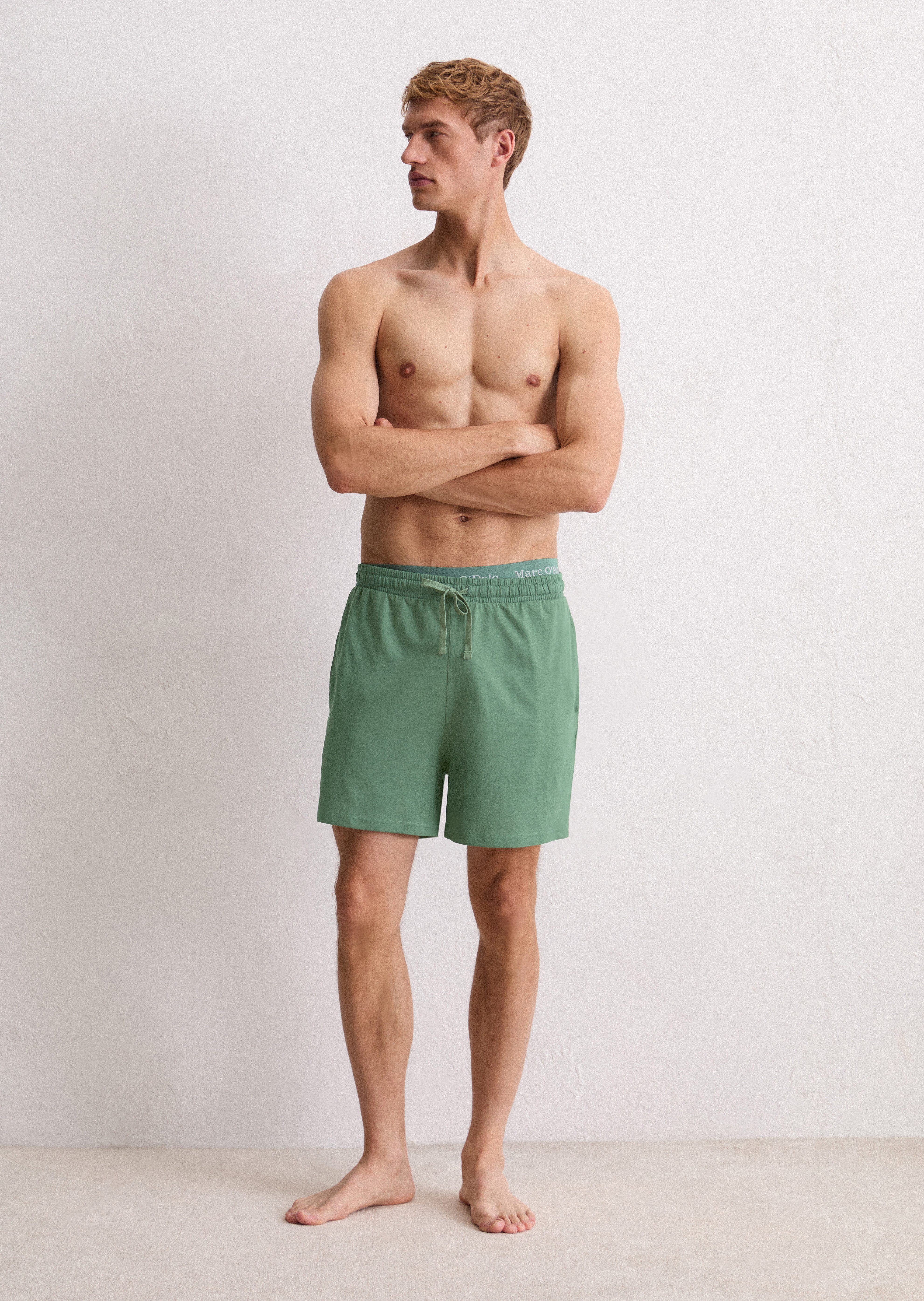 Marc O'Polo Relaxshorts Mix & Match Cotton mit seitlichen Taschen, Bindeban günstig online kaufen