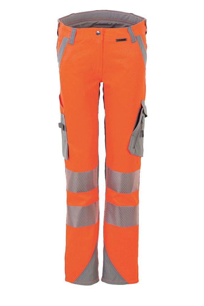 Planam Arbeitsbundhose PLANAM Damen Bundhose NORIT-WARNSCHUTZ Orange/Zink