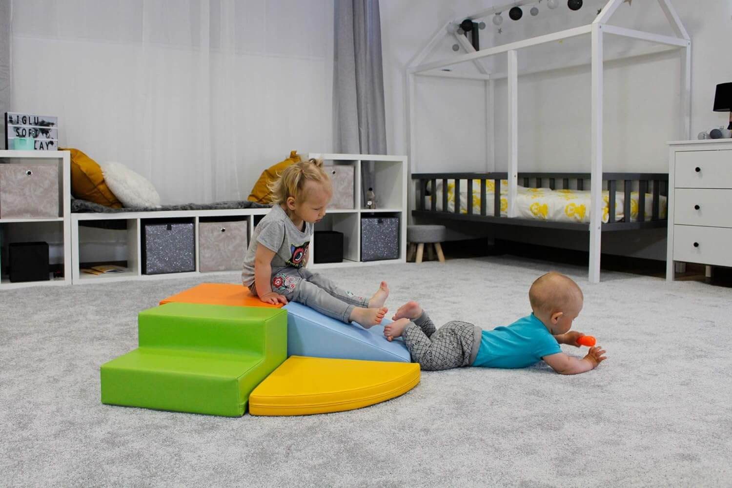 IGLUSoftplay IGLU Set 16 4 XL Schaumstoff-Bausteine kreatives Spielen für Kinder Spielbauklötze, (Set), Modernes Design und hochwertige Verarbeitung – Bild 3 von 5