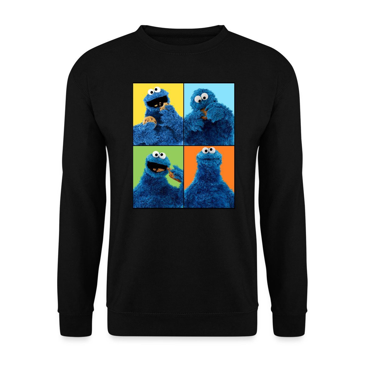 Spreadshirt Sweatshirt Sesamstraße Krümelmonster Posen Unisex günstig online kaufen
