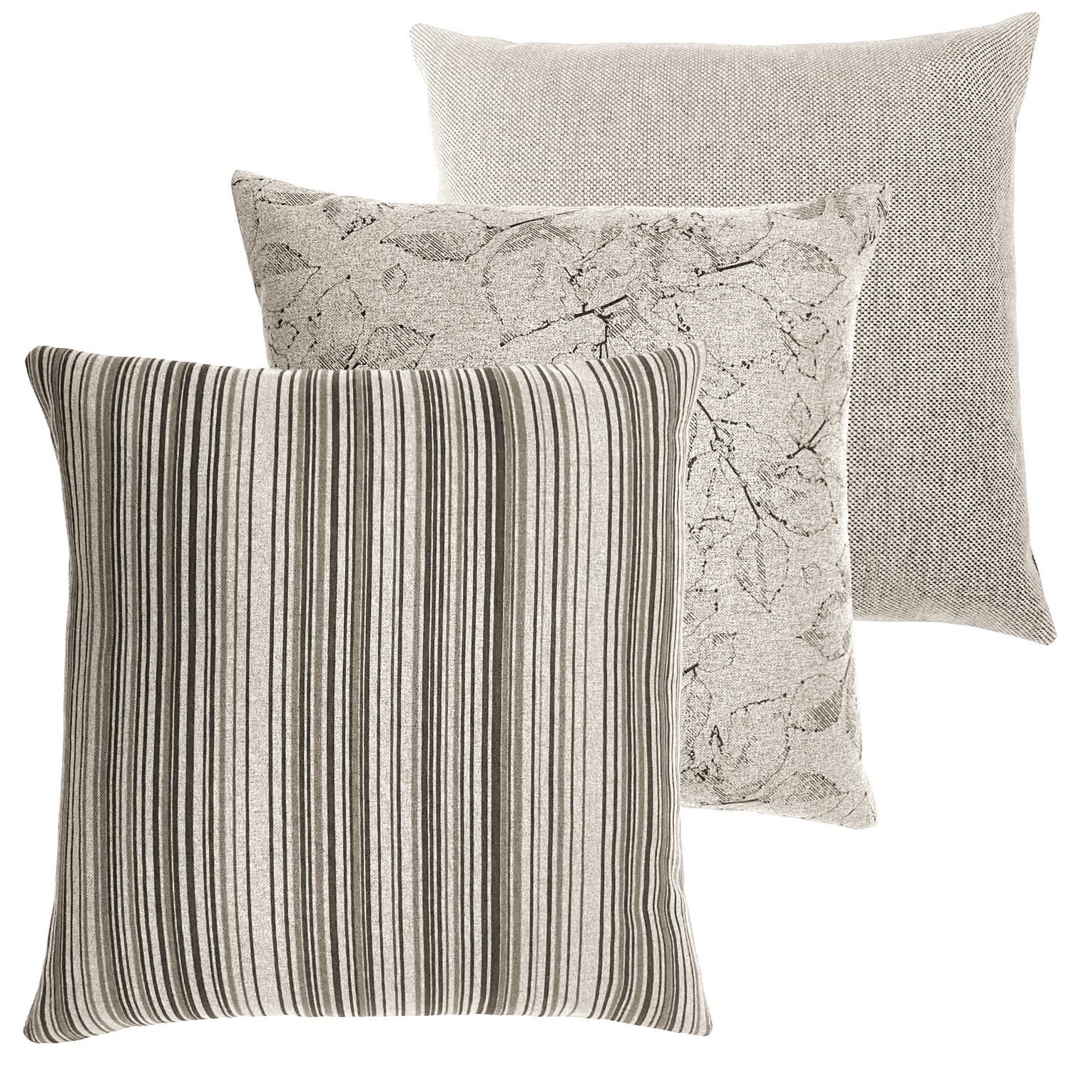 novely® Dekokissen 3er-SET DEKOKISSEN MALCHIN Kuschelweiche Sofakissen - Kissenbezug in 4, Kuschelweich, Robust, Pflegeleicht