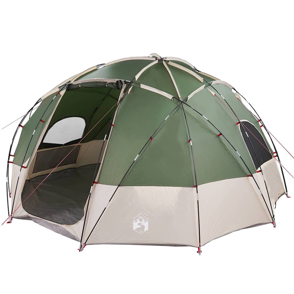 Tunnelzelt Kuppelzelt mit Dach mit Speicher Grün 475 x 475 x 235 cm Taft