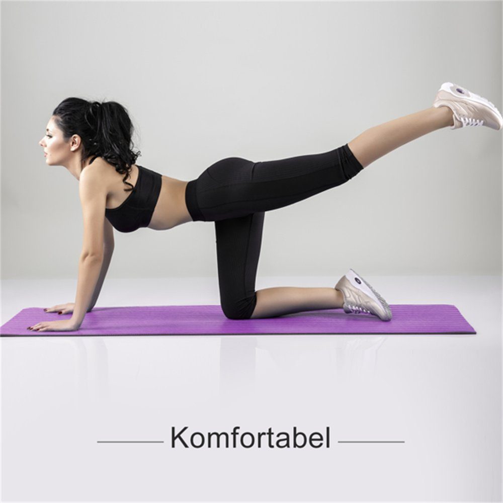 Yogamatte Yogamatte Gepolstert & rutschfest für Fitness Gymnastikmatte 