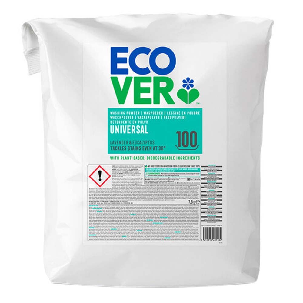 Ecover Universal - Waschpulver Lavendel & Eukalyptus 100WL 7,5Kg Colorwaschmittel