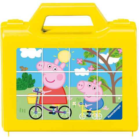 Ravensburger Würfelpuzzle Spaß mit Peppa, 12 Puzzleteile, Made in Germany, FSC® - schützt Wald - weltweit