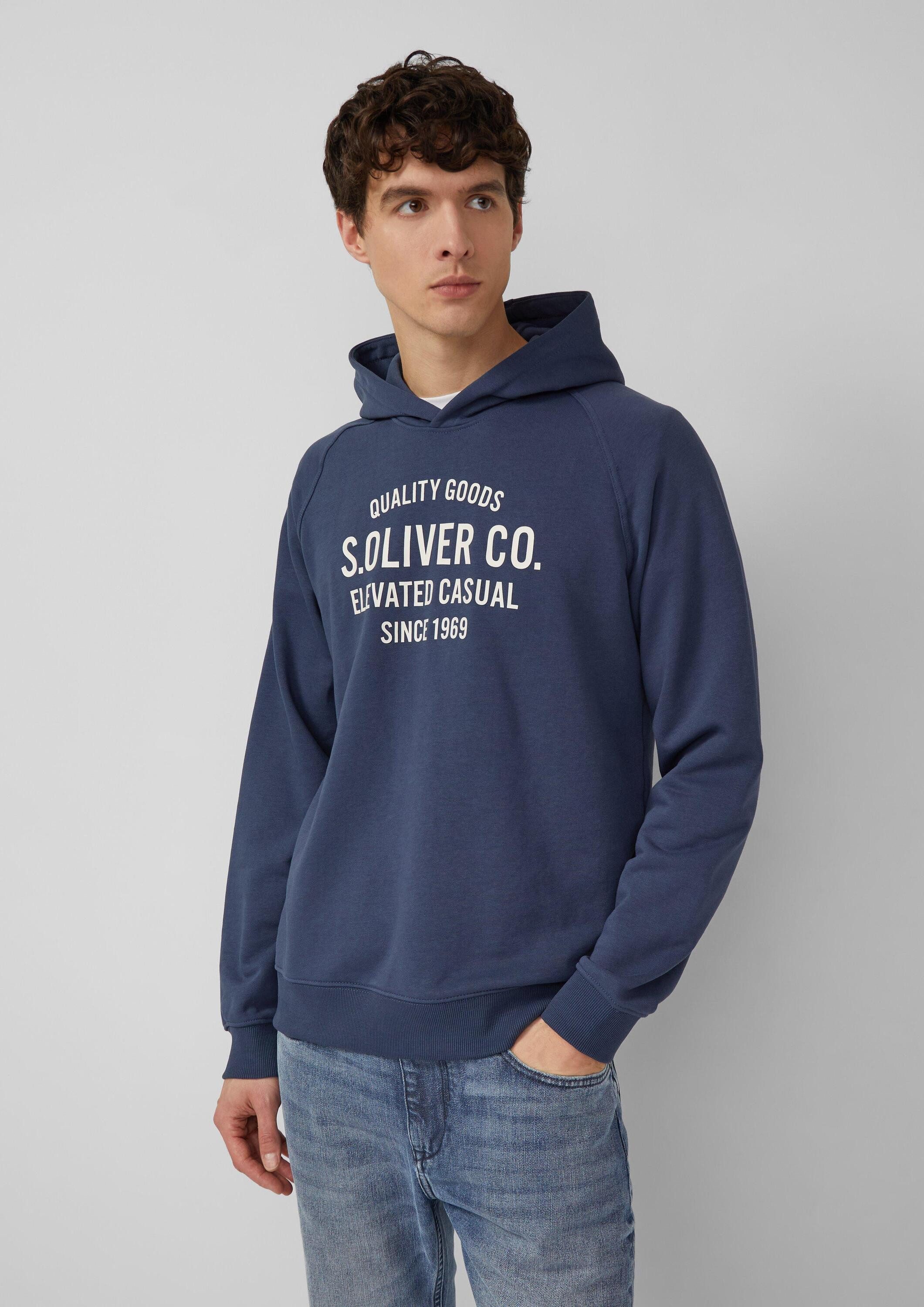 s.Oliver Sweatshirt Sweatshirt Sweatshirt aus Baumwollmix mit Frontprint