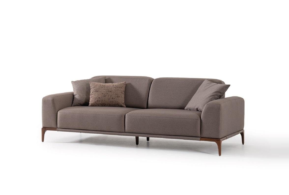 JVmoebel Sofa, Wohnzimmer Sofa Couch Dreisitzer Design Luxus Couchen Möbel Neu braun