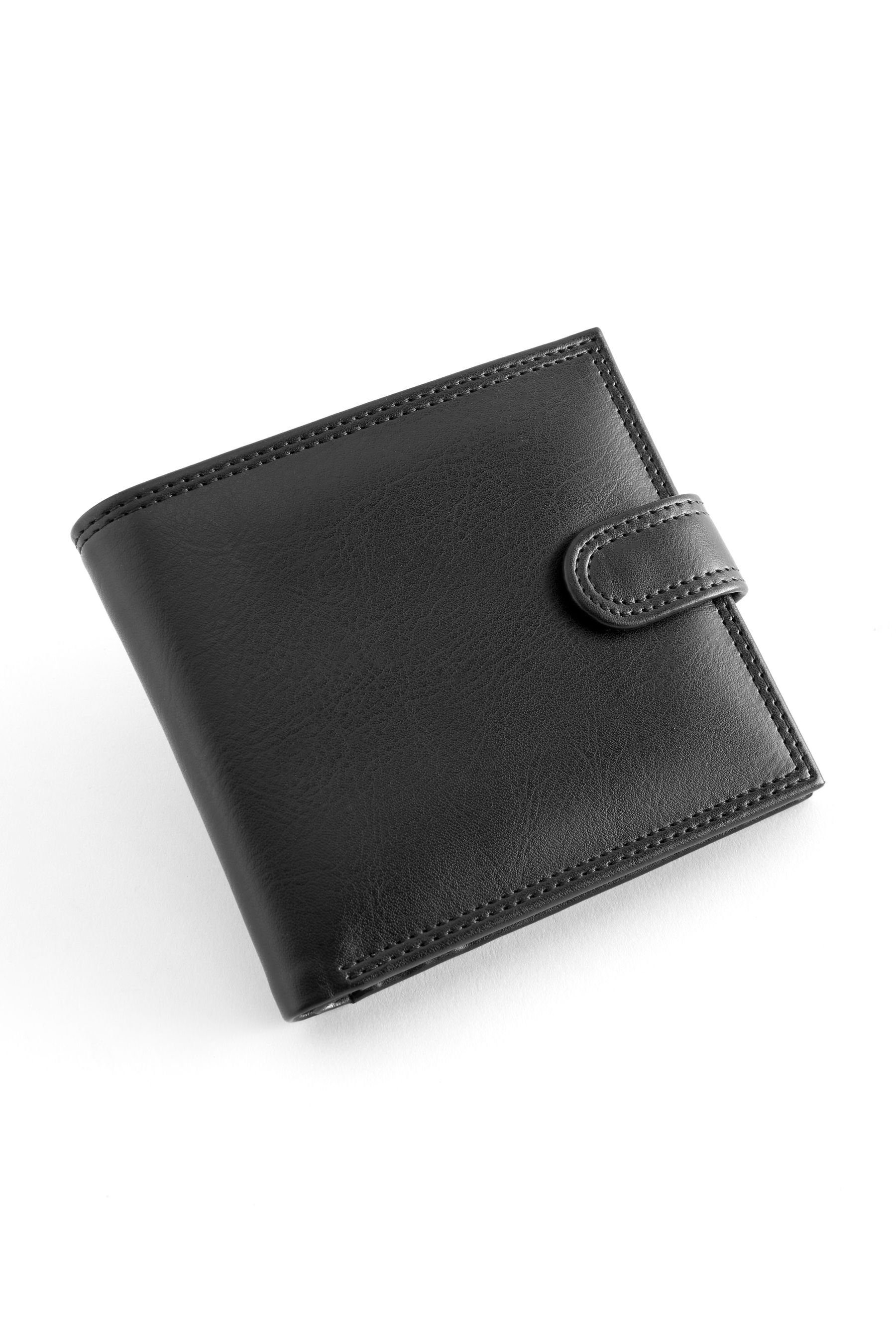 Brieftasche mit Next Black Druckknopfverschluss (1-tlg) Brieftasche