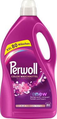 Perwoll Flüssig Feinwaschmittel (Set, [2-St. 2x 80 WL Black & Color Blütenrausch)