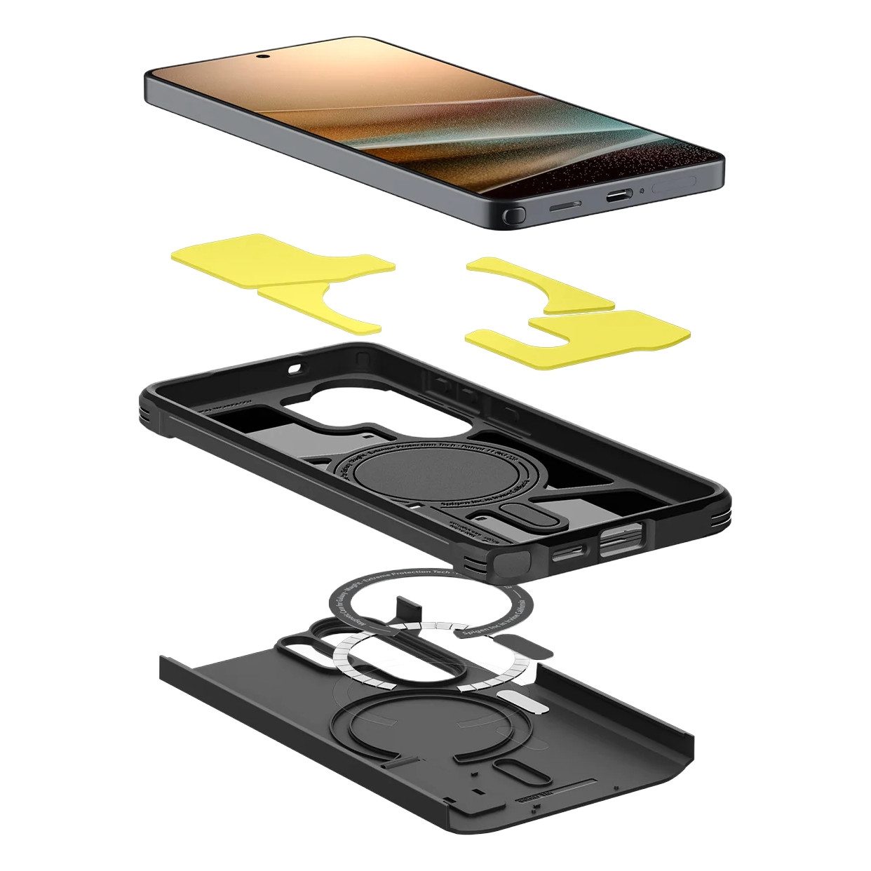 Spigen Backcover Spigen Tough Armor Backcover MagSafe Samsung Galaxy S26 Ultra - Black – Bild 4 von 4