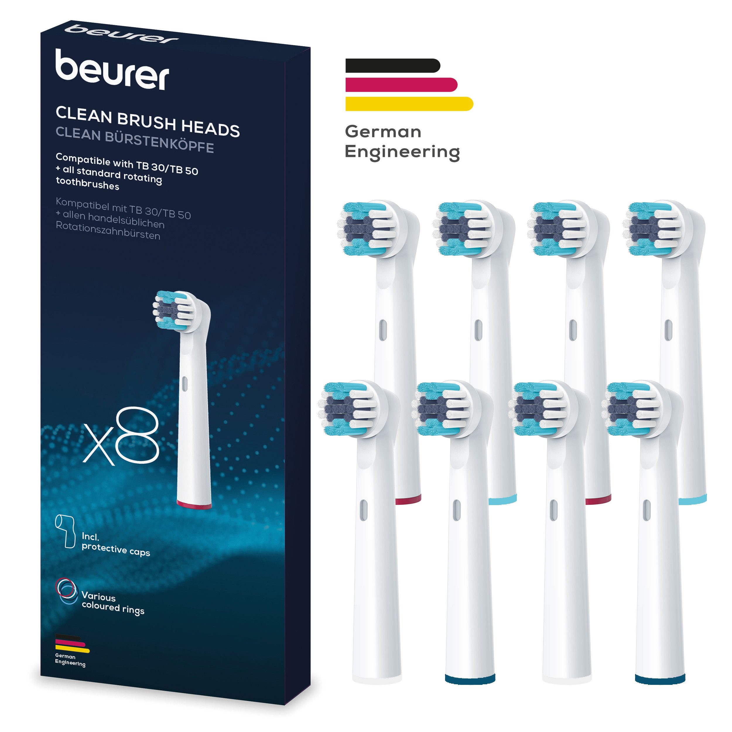 TB Clean 8x Aufsteckbürsten