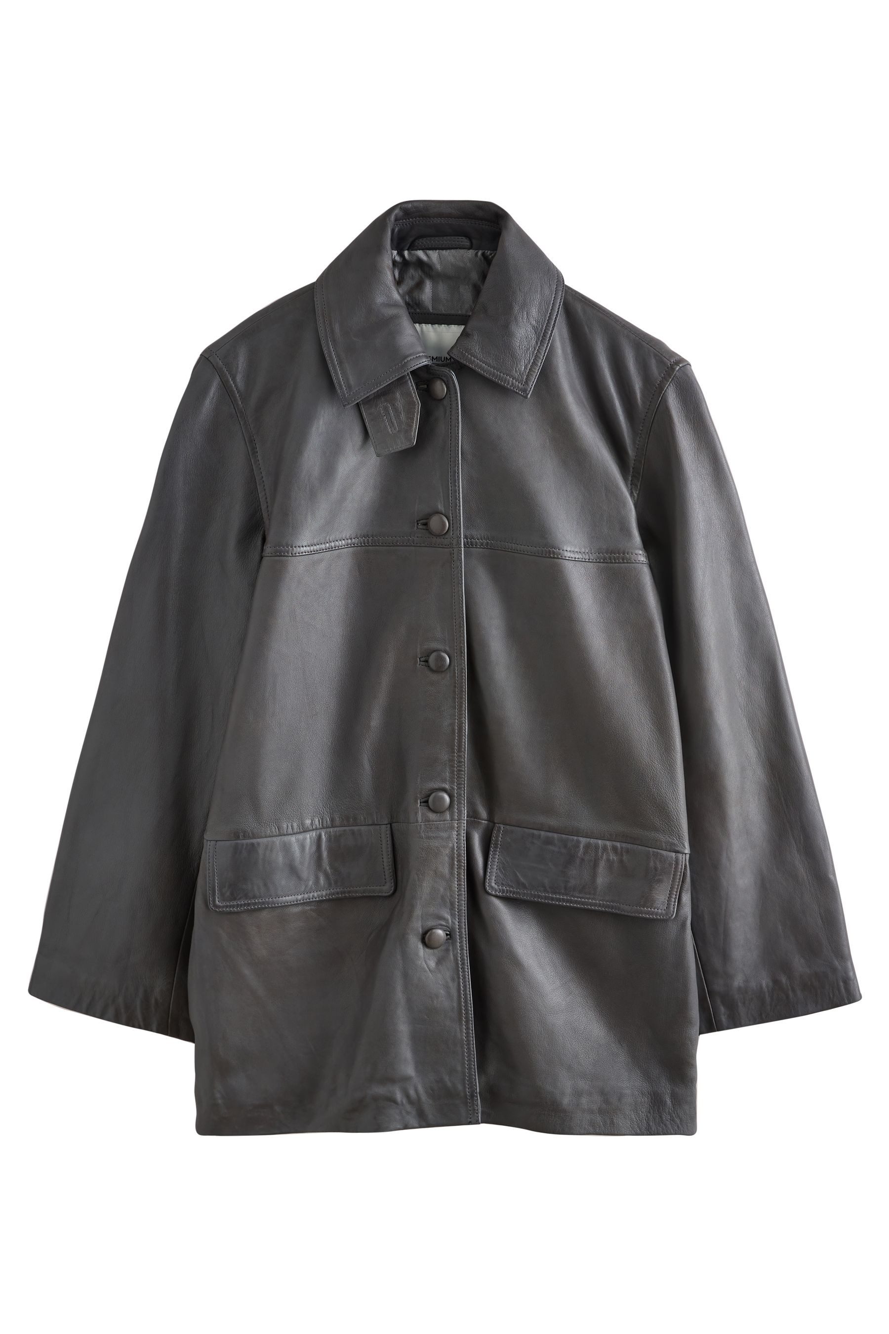 Next Ledermantel N. Premium Chore Jacke aus Leder (1-tlg)