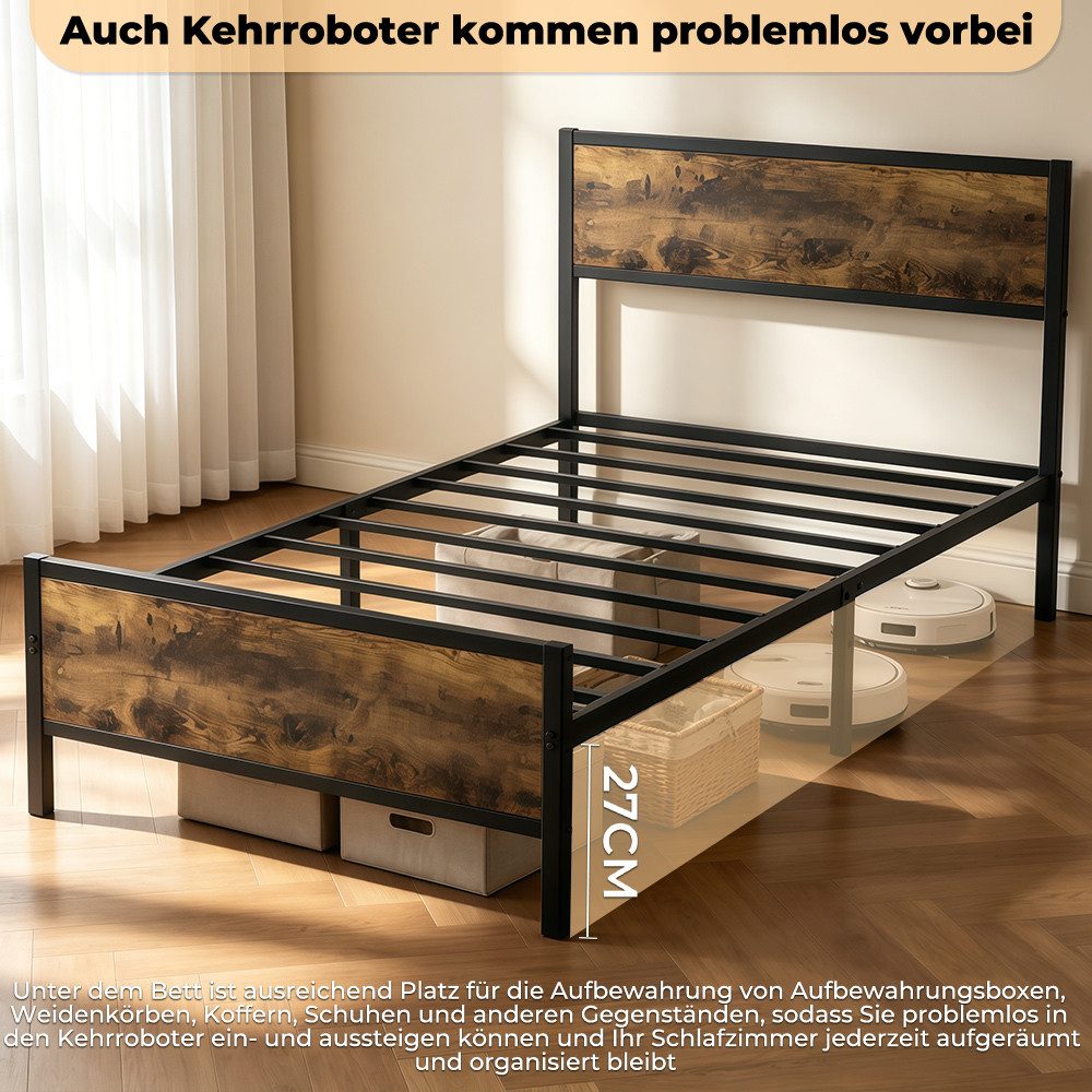 GLIESE Bett-Set mit Kopfteil