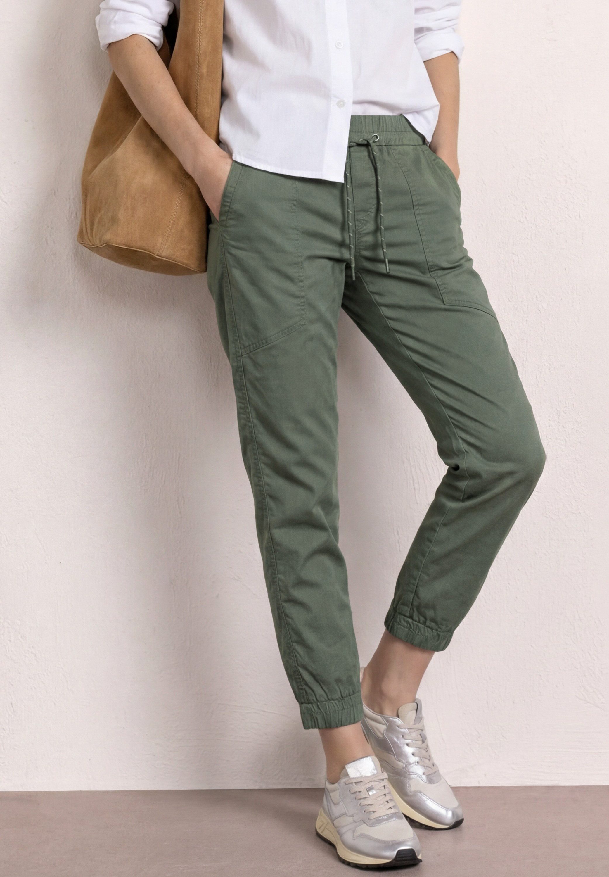 STREET ONE Jogger Pants aus Baumwolle mit Stretchanteil