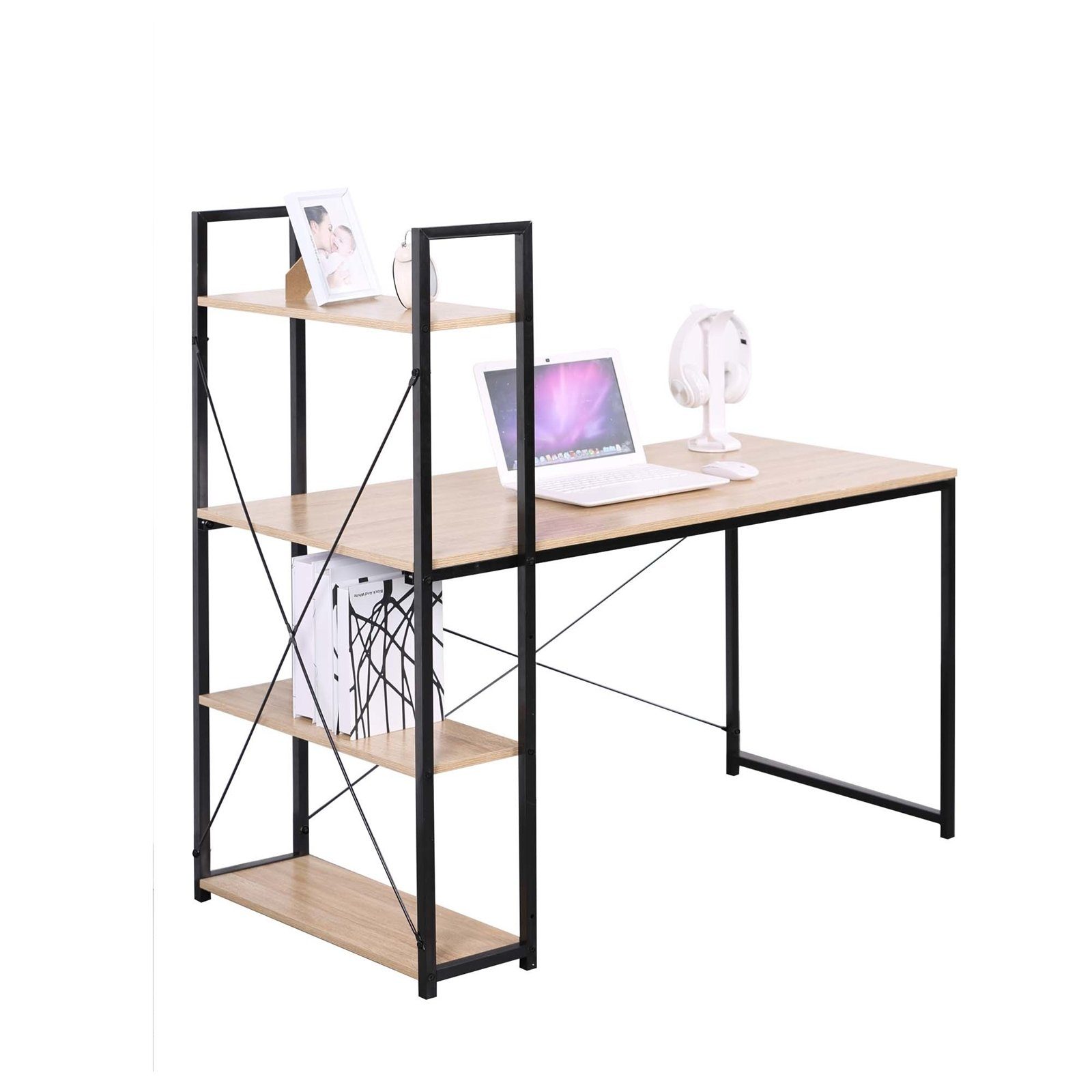 HTI-Line Küchentisch Küchenbar Mona, Schreibtisch mit Regal vielseitig verwendbar. Reduzierter Preis € 55,99. Unverbindliche Preisempfehlung € 79,00