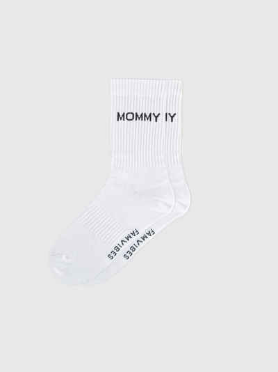 FAMVIBES Socken Socken MOMMY - weiß (Größe 39-42)