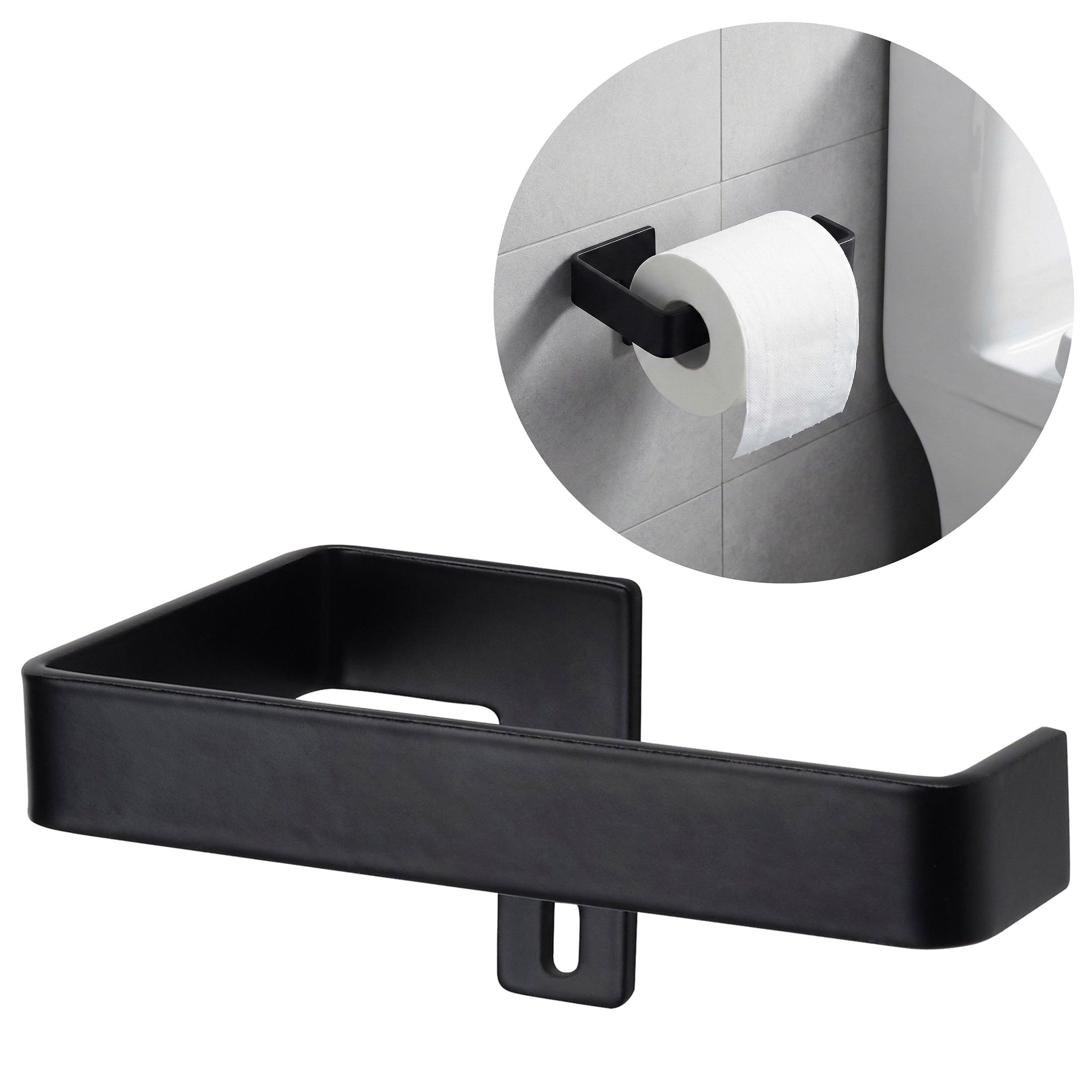 IKEA Toilettenpapierhalter SKOGSVIKEN Toilettenpapierhalter schwarz – Wandhalter IKEA